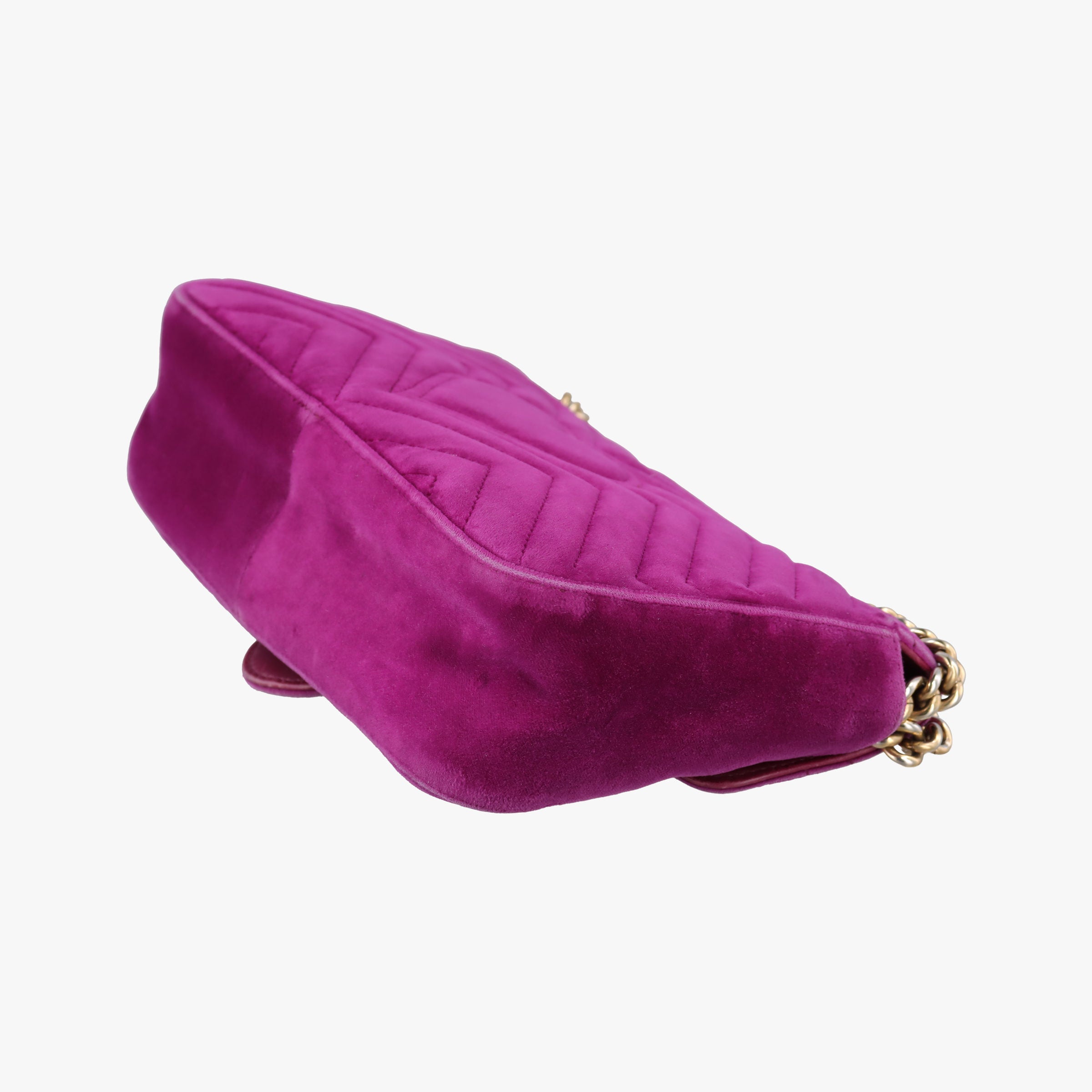 Secondhand Gucci GG Marmont Purple velour 443497 shoulderbag | stylenewstar