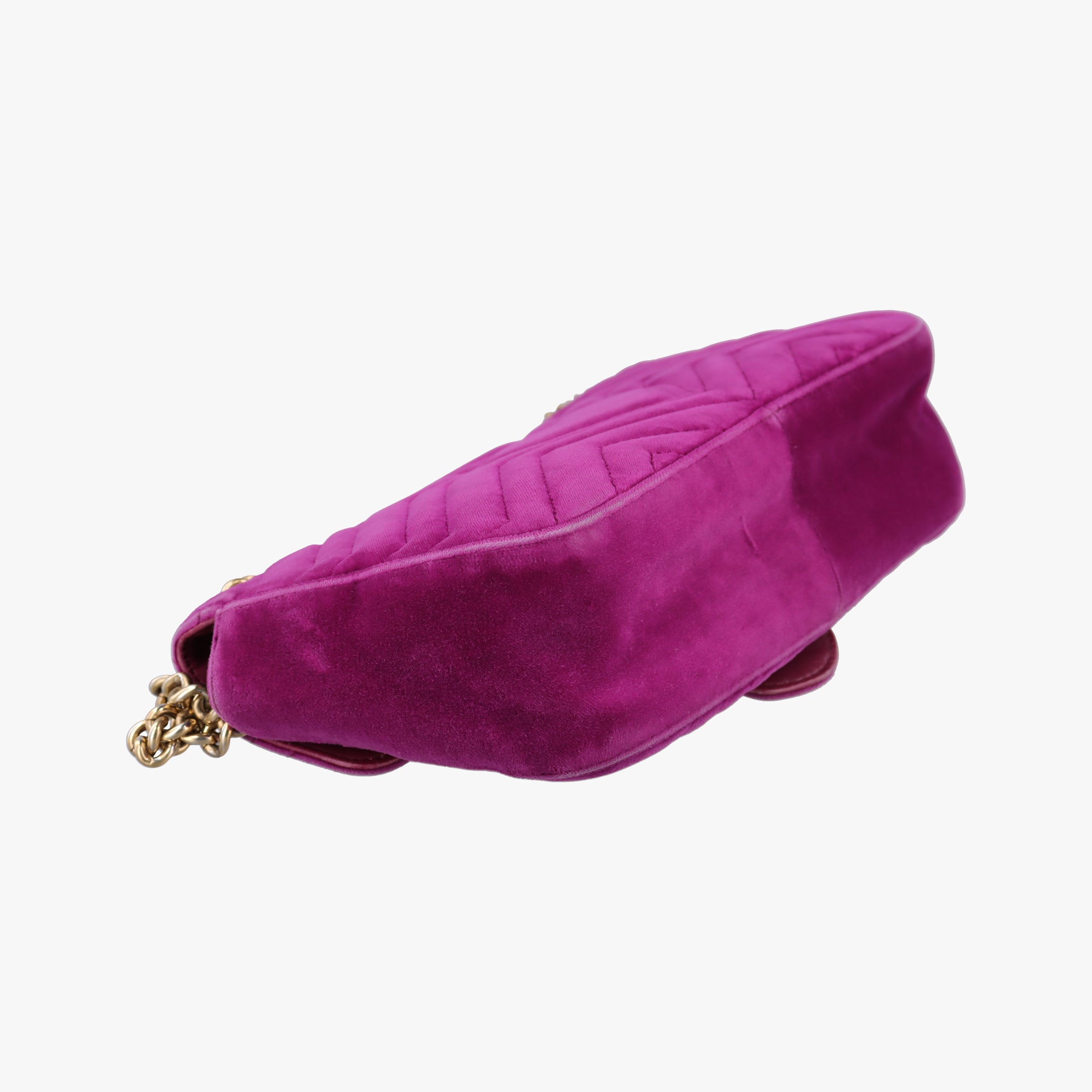 Secondhand Gucci GG Marmont Purple velour 443497 shoulderbag | stylenewstar