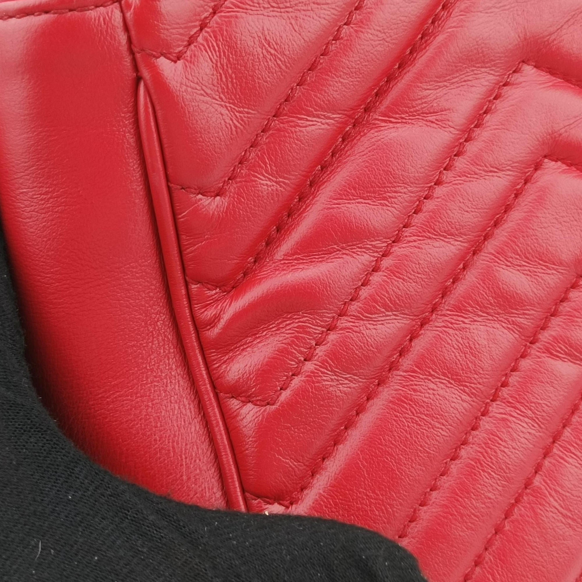 Secondhand Gucci GG Marmont Red Leather 443497 shoulderbag | stylenewstar