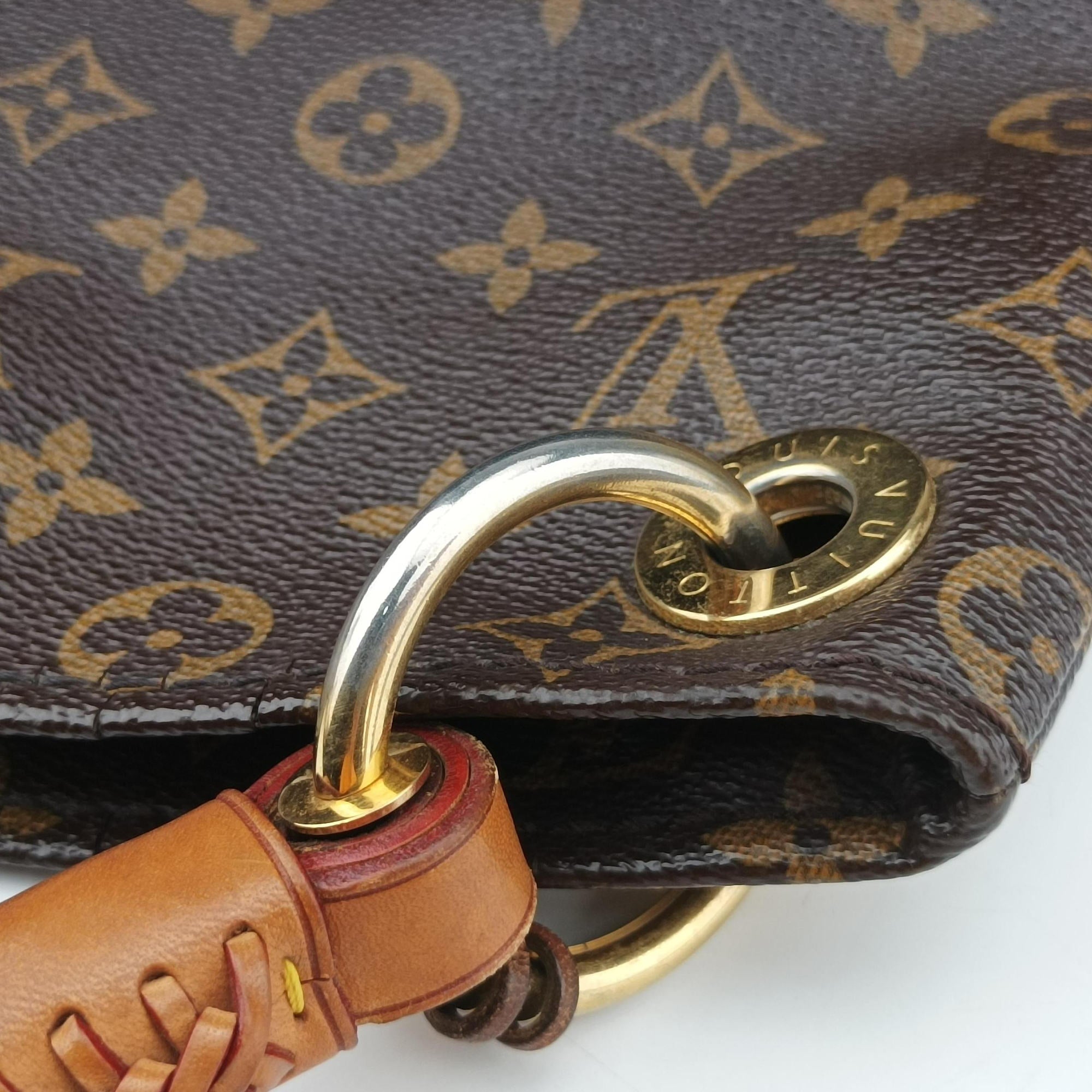 Pre-owned Louis Vuitton ARTSY MM Brown Monogram Canvas M40249 handbag | stylenewstar