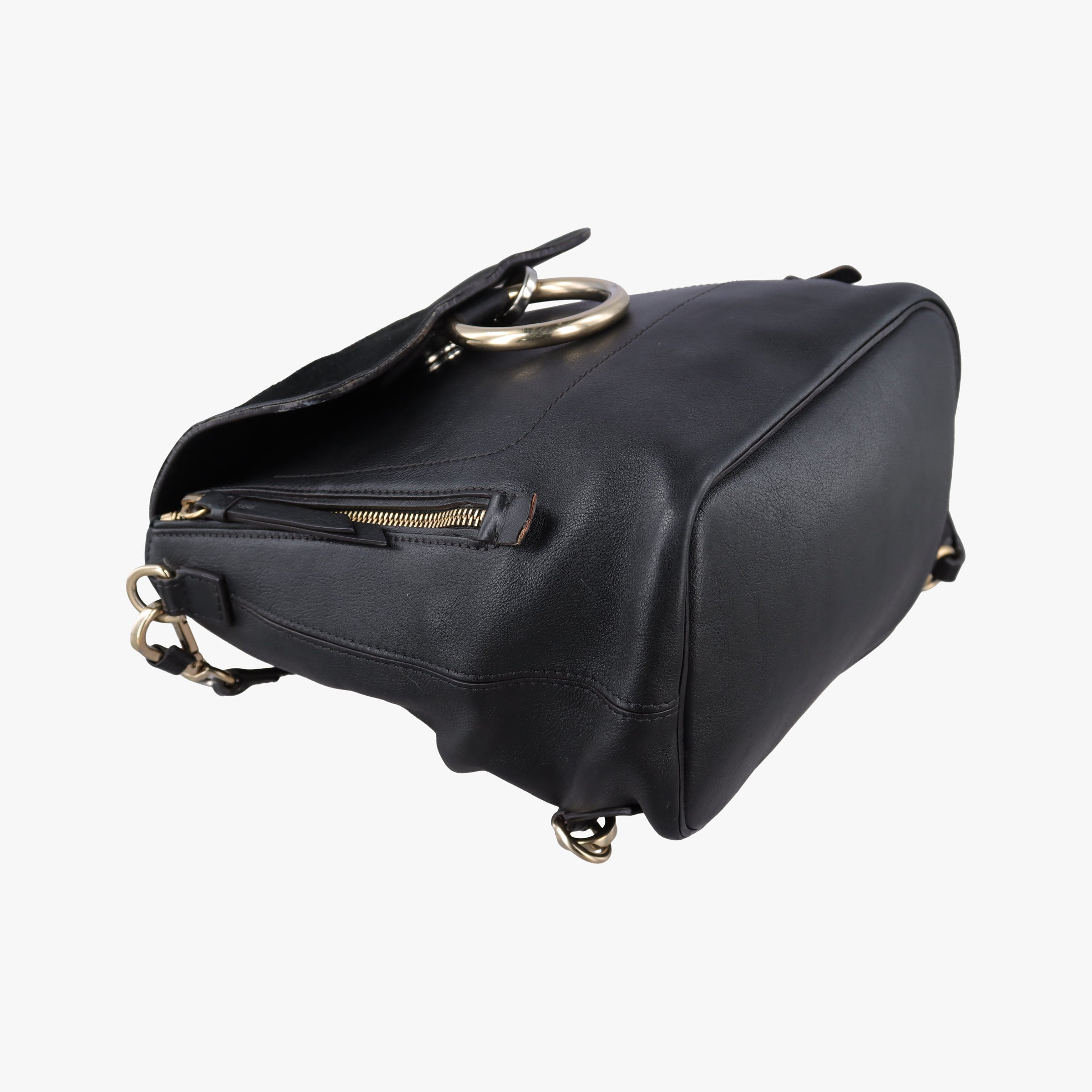 Pre-owned Chloe FAYE Black Leather × suede  shoulderbag | stylenewstar
