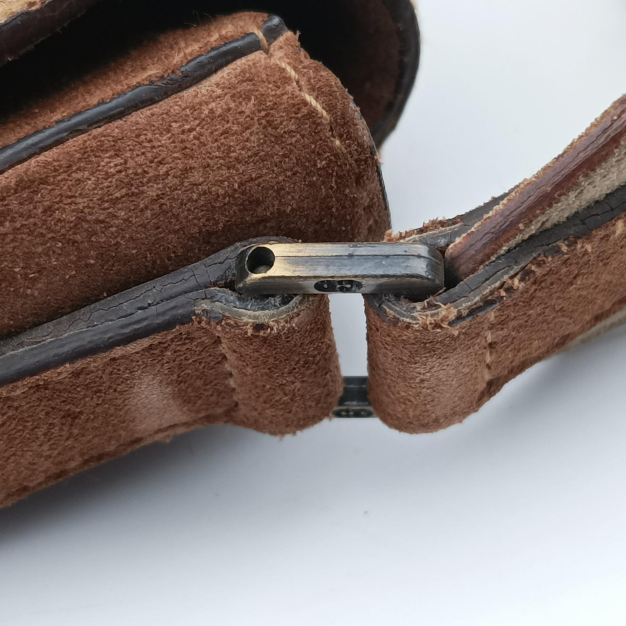 Secondhand Christian Dior Saddle Brown Pony Hair ×Suede ×Embossed Leather  shoulderbag | stylenewstar