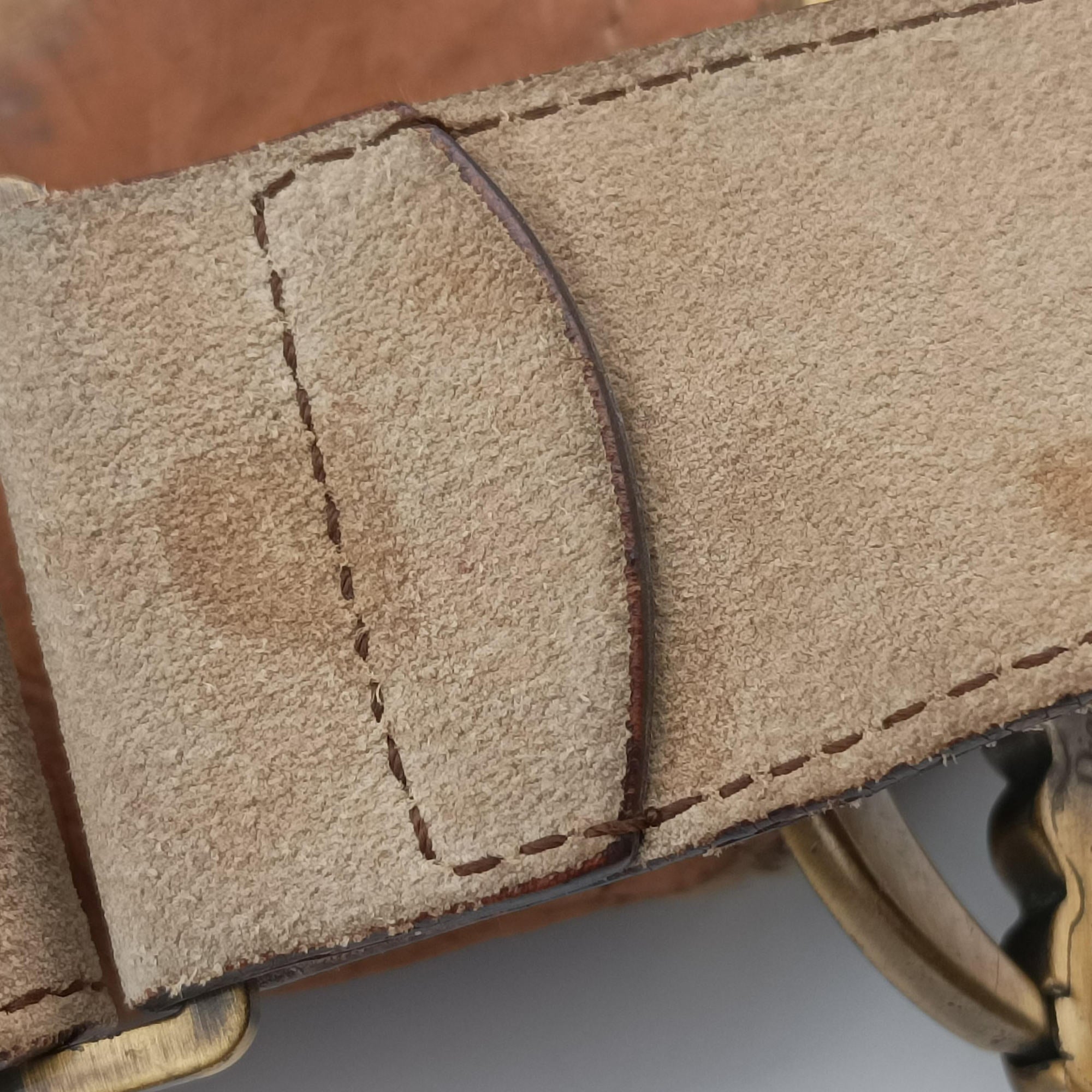Secondhand Christian Dior Saddle Brown Pony Hair ×Suede ×Embossed Leather  shoulderbag | stylenewstar