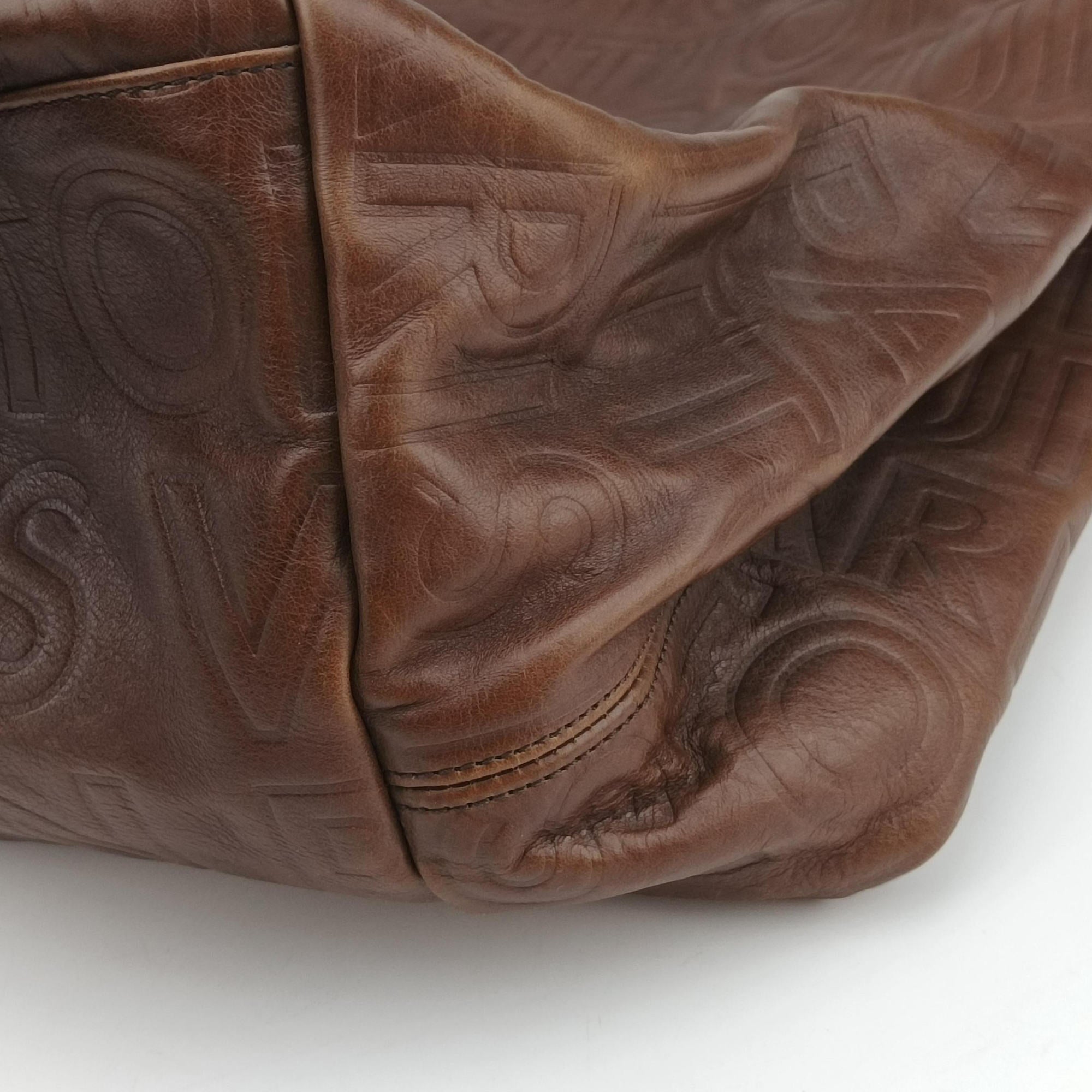 Pre-owned Louis Vuitton Whisper Moka  Monogram Paris Souple Leather M95828 handbag | stylenewstar