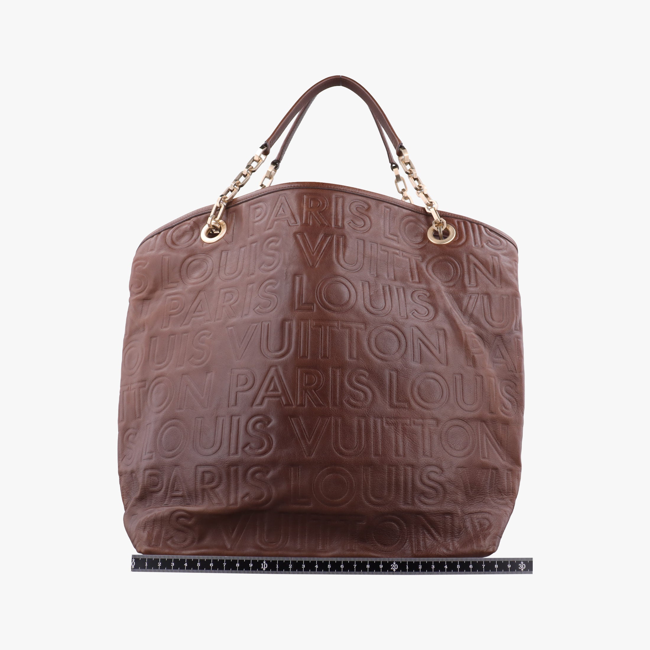 Pre-owned Louis Vuitton Whisper Moka  Monogram Paris Souple Leather M95828 handbag | stylenewstar