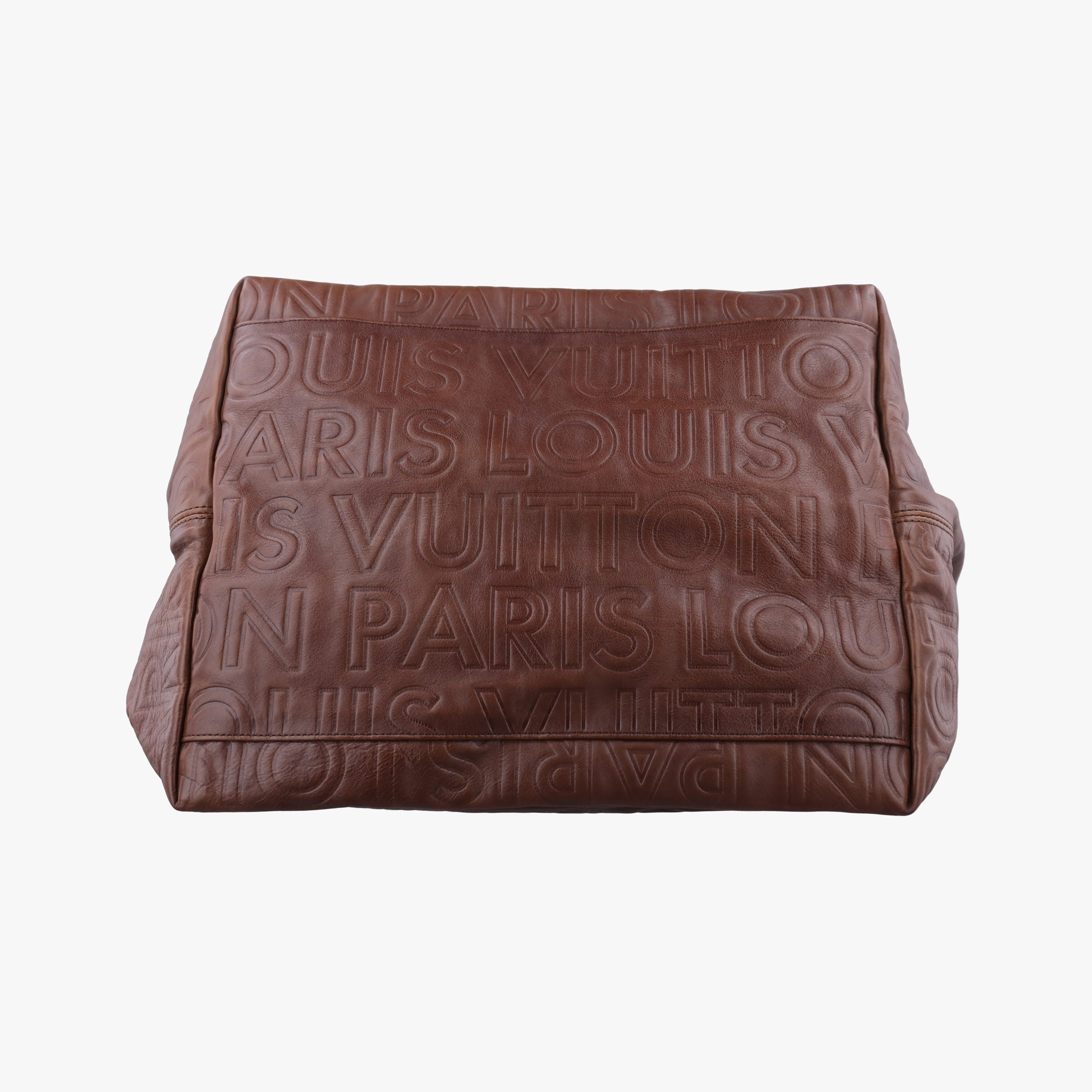 Pre-owned Louis Vuitton Whisper Moka  Monogram Paris Souple Leather M95828 handbag | stylenewstar