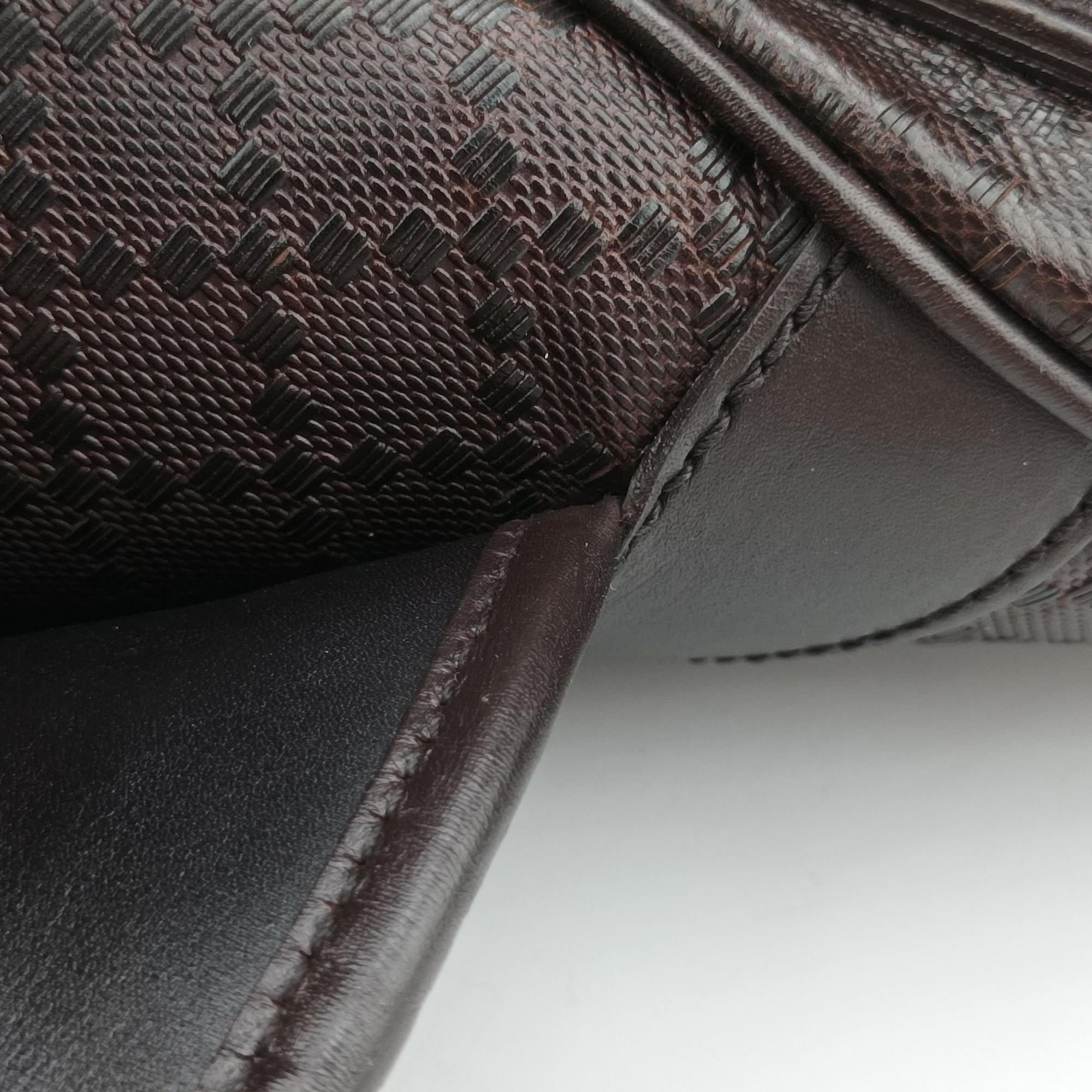 Pre-owned Gucci Guccissima Messenger Brown leather 223665 shoulderbag | stylenewstar