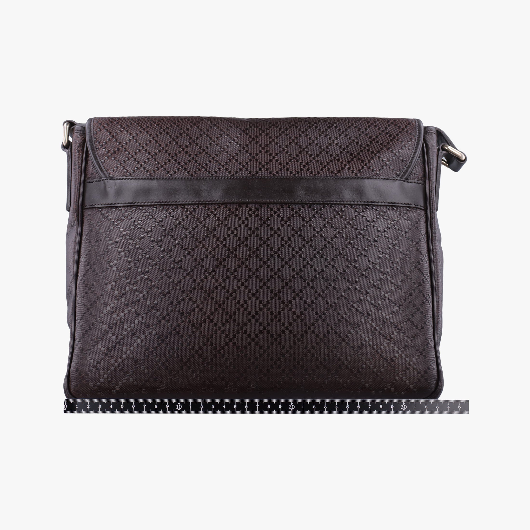 Pre-owned Gucci Guccissima Messenger Brown leather 223665 shoulderbag | stylenewstar