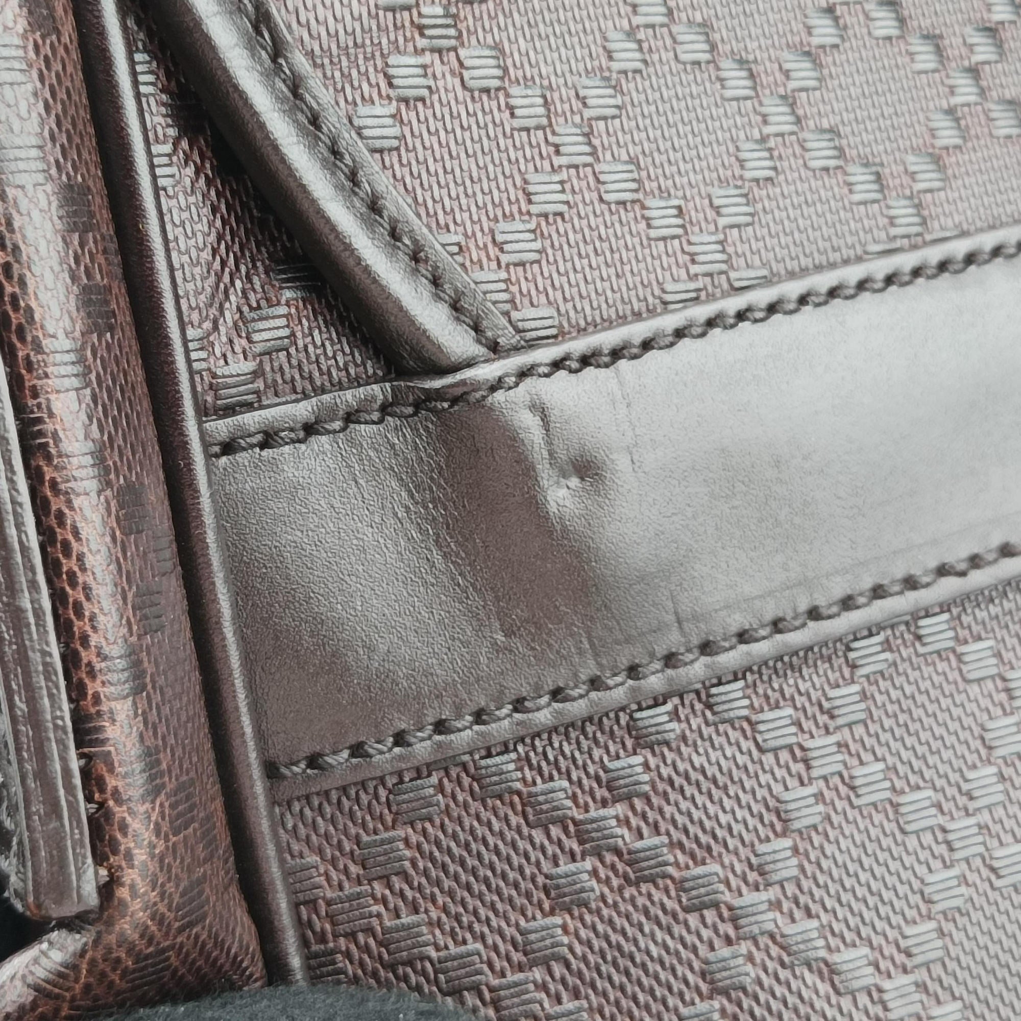 Pre-owned Gucci Guccissima Messenger Brown leather 223665 shoulderbag | stylenewstar