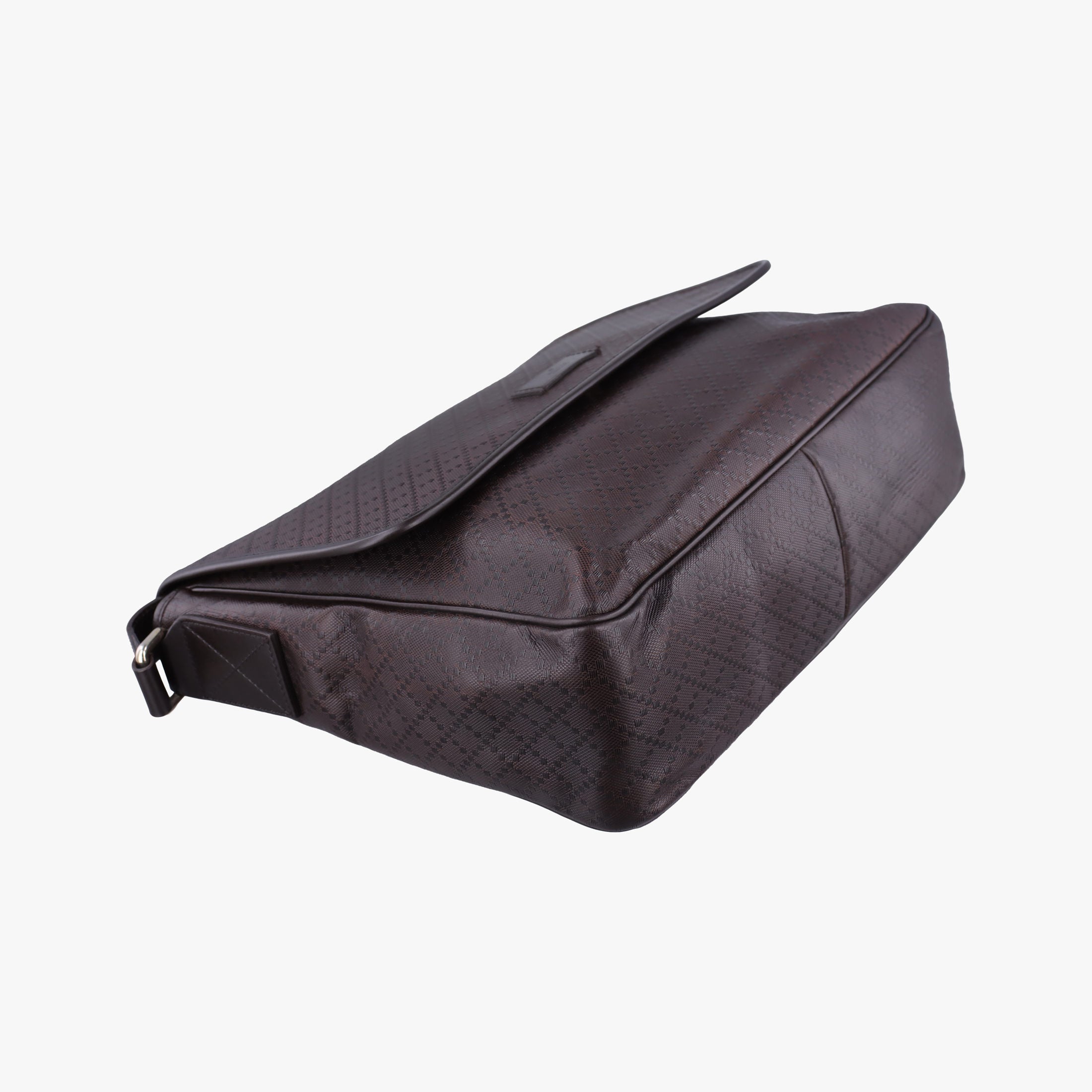 Pre-owned Gucci Guccissima Messenger Brown leather 223665 shoulderbag | stylenewstar
