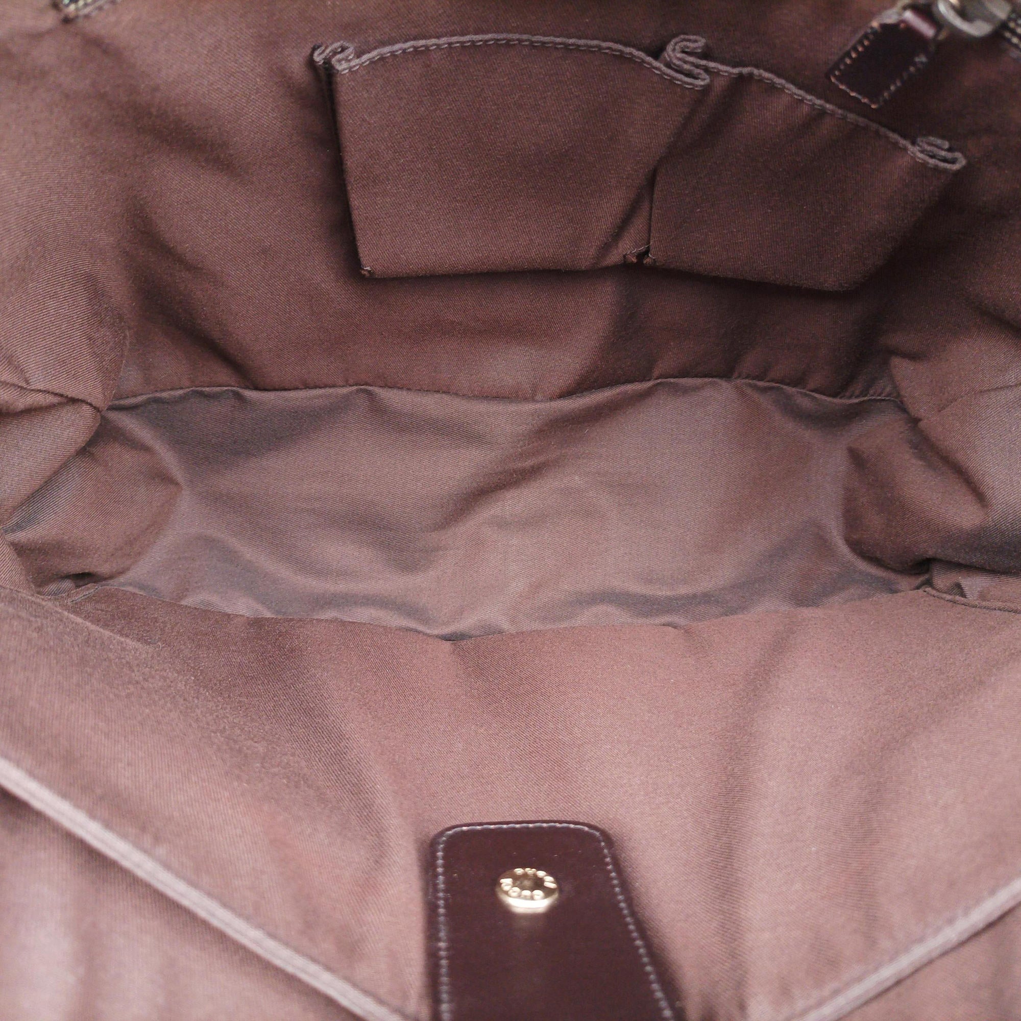 Pre-owned Gucci Guccissima Messenger Brown leather 223665 shoulderbag | stylenewstar