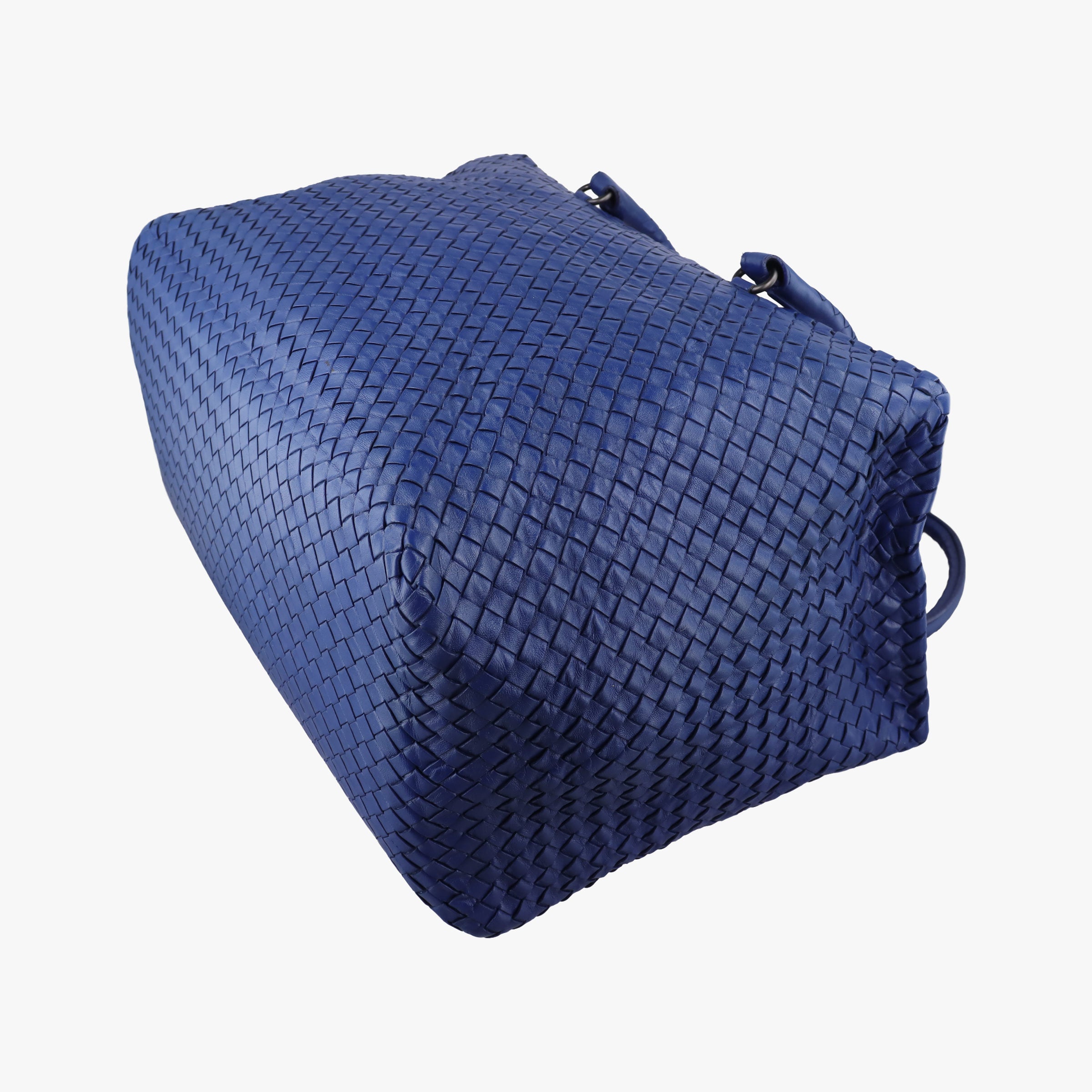 Secondhand Bottega Veneta Intrecciato Briefcase Blue lambskin  handbag | stylenewstar