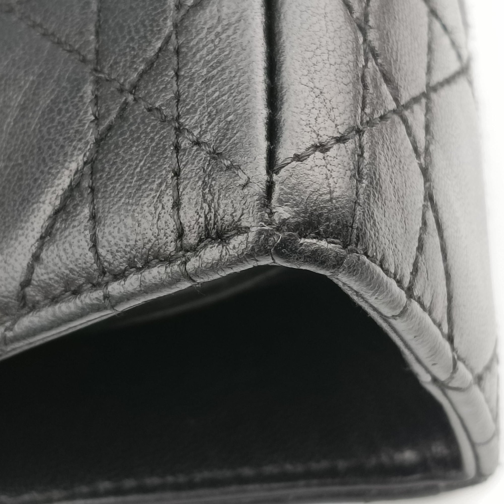 Pre-owned Christian Dior Lady Dior Black lambskin  handbag | stylenewstar