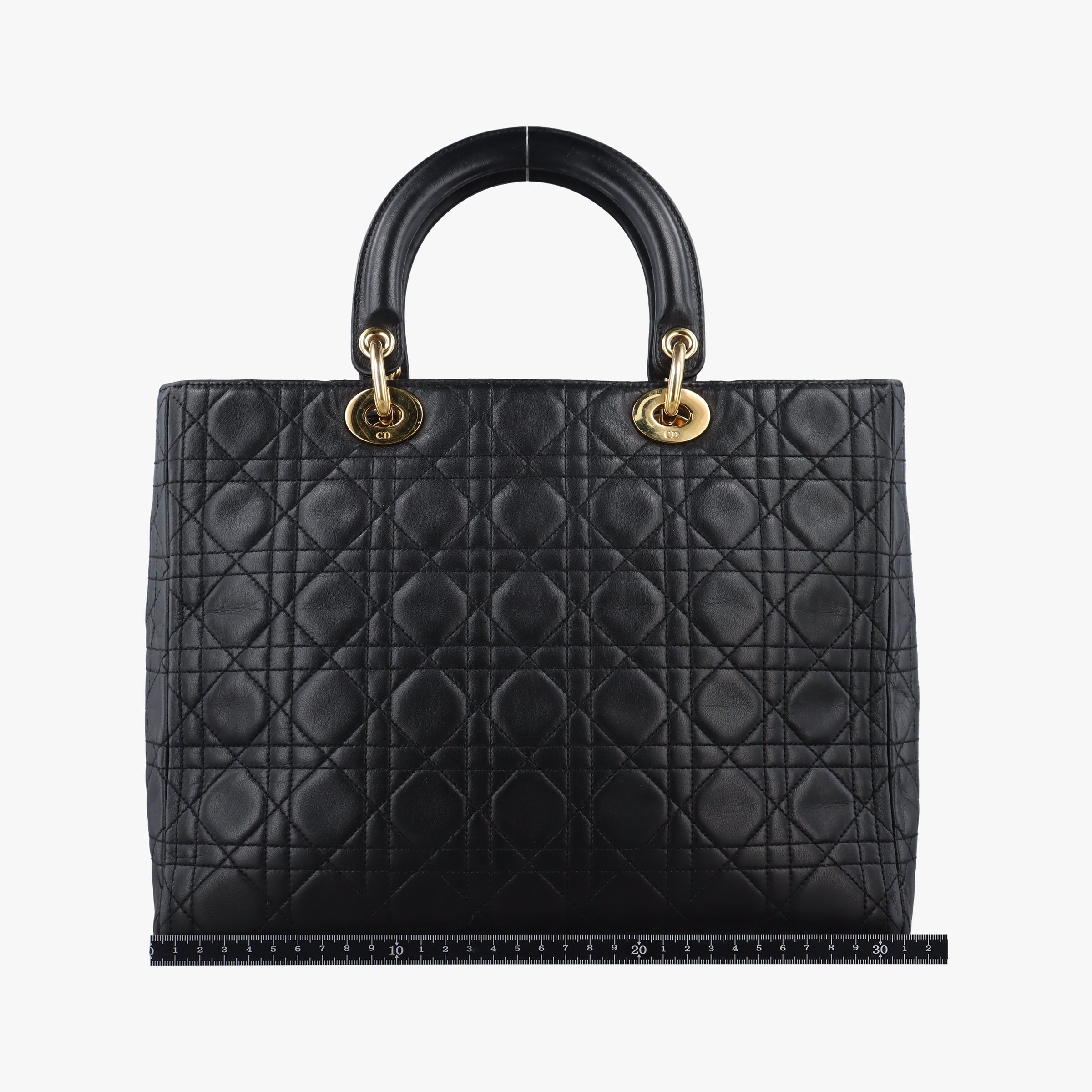 Pre-owned Christian Dior Lady Dior Black lambskin  handbag | stylenewstar