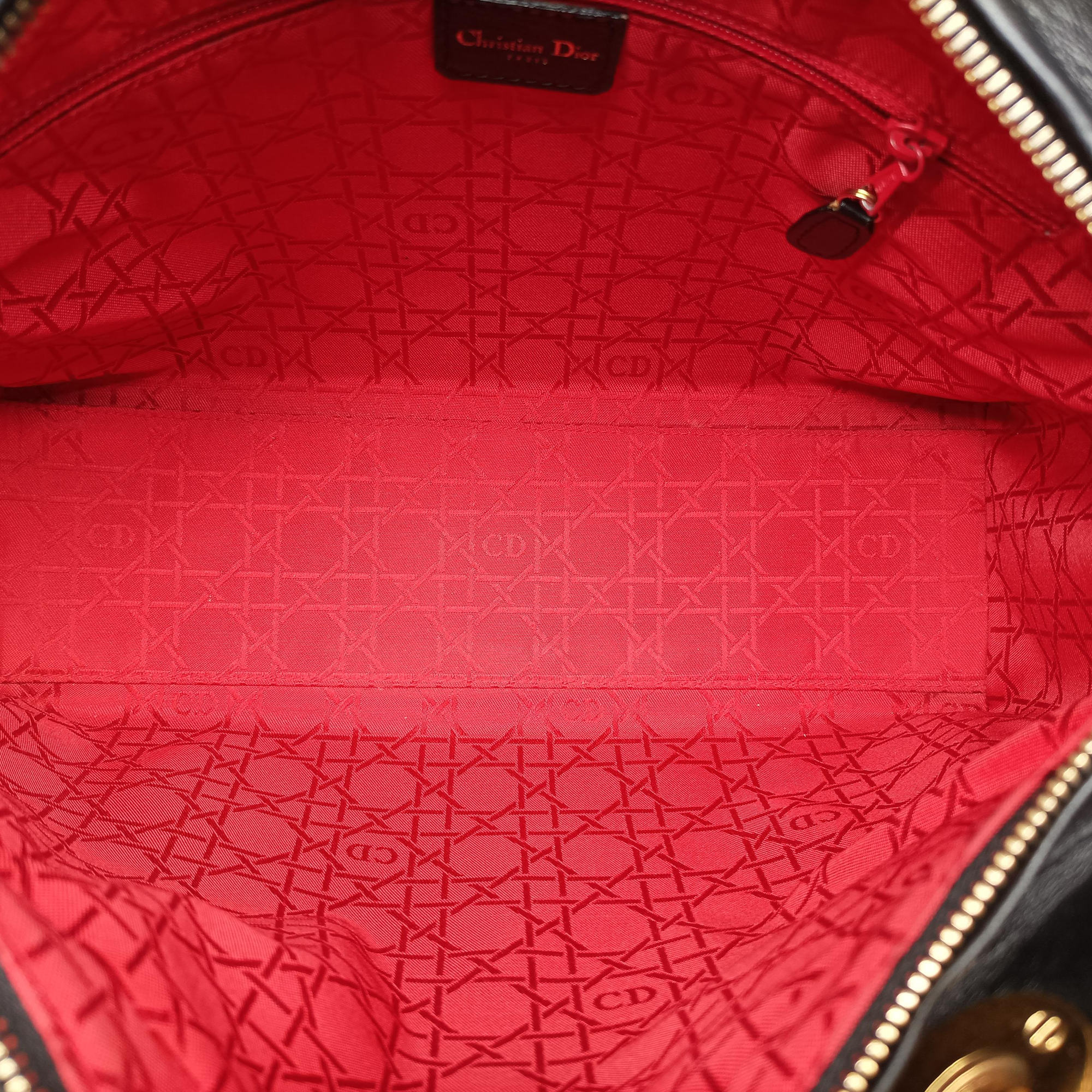 Pre-owned Christian Dior Lady Dior Black lambskin  handbag | stylenewstar
