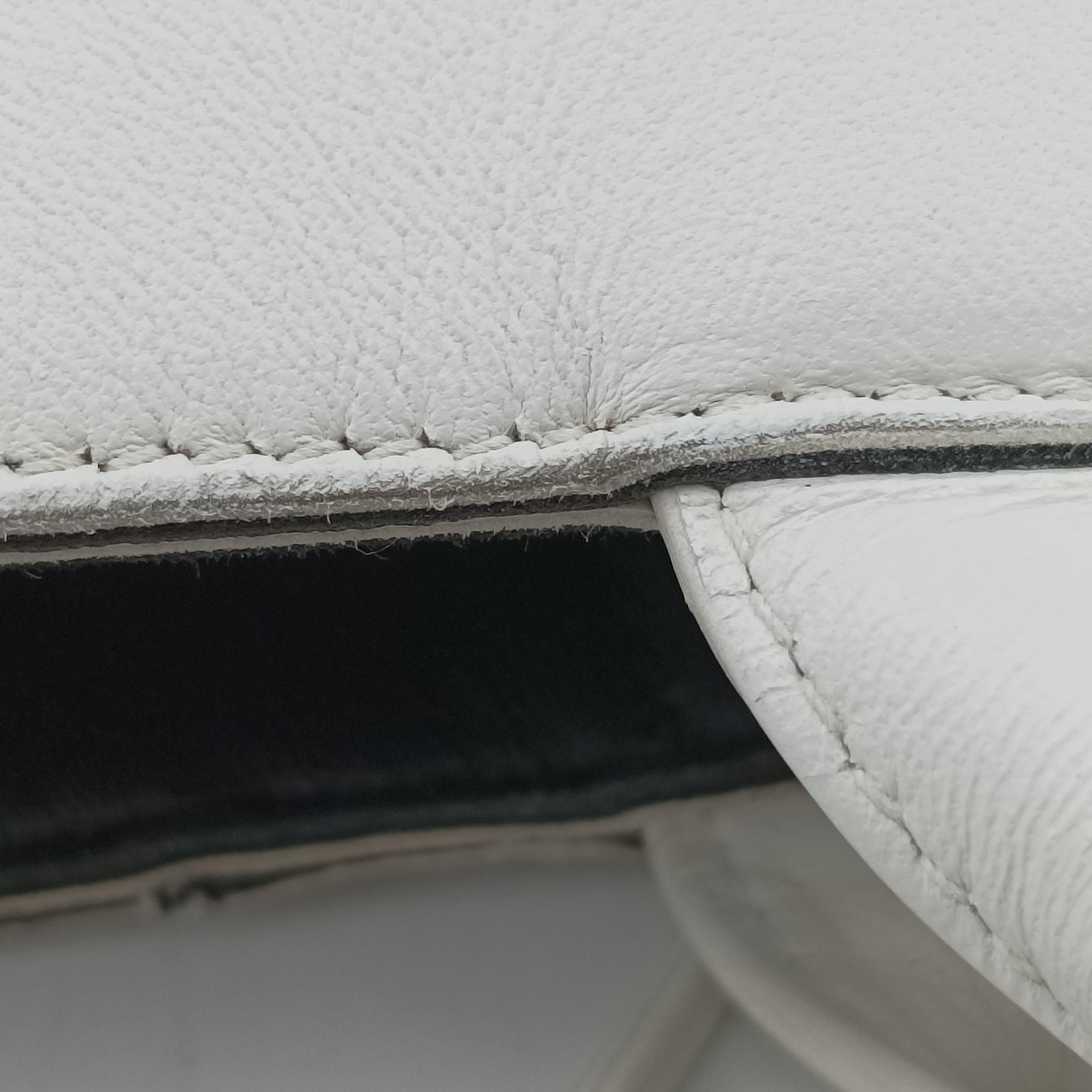 Pre-owned Bottega Veneta THE ARCO Tote White lambskin  handbag | stylenewstar