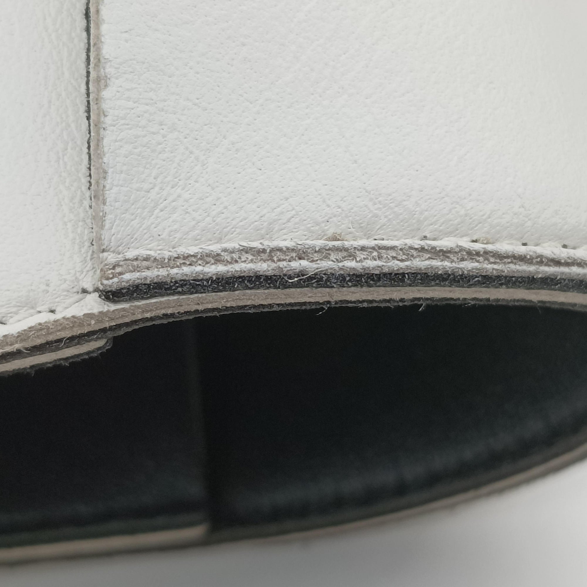 Pre-owned Bottega Veneta THE ARCO Tote White lambskin  handbag | stylenewstar