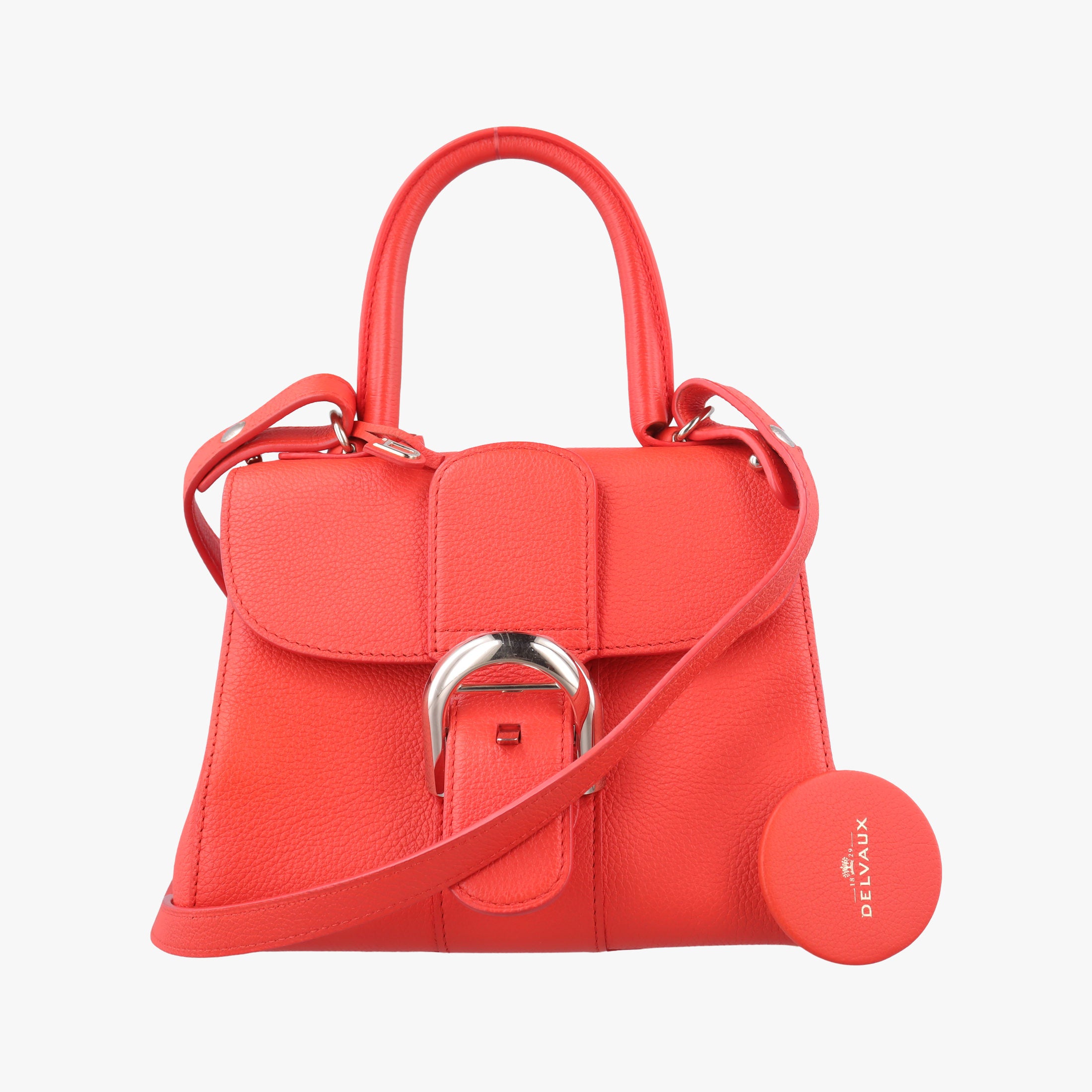 Secondhand Delvaux Brillant Mini Orange Leather  shoulderbag | stylenewstar