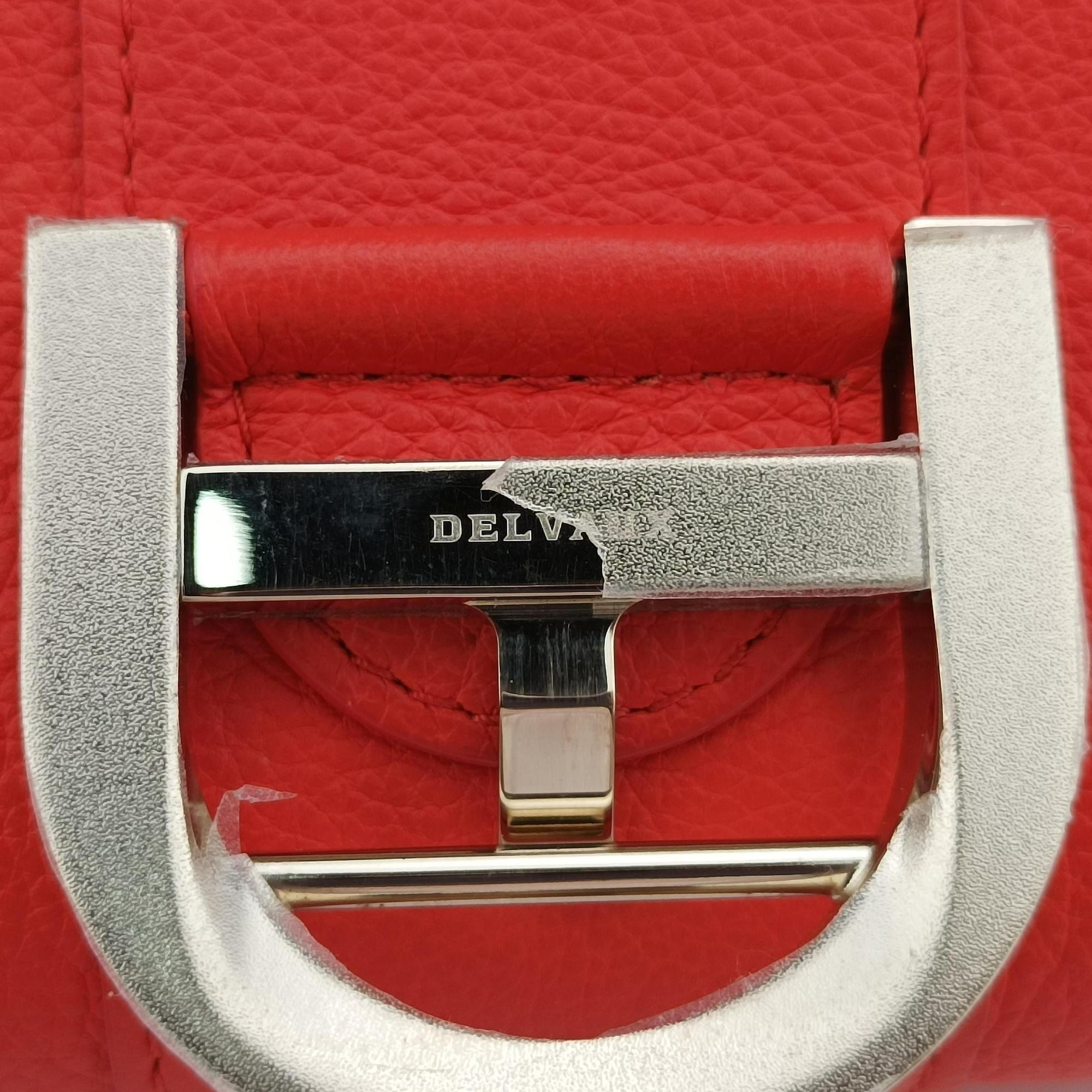Secondhand Delvaux Brillant Mini Orange Leather  shoulderbag | stylenewstar