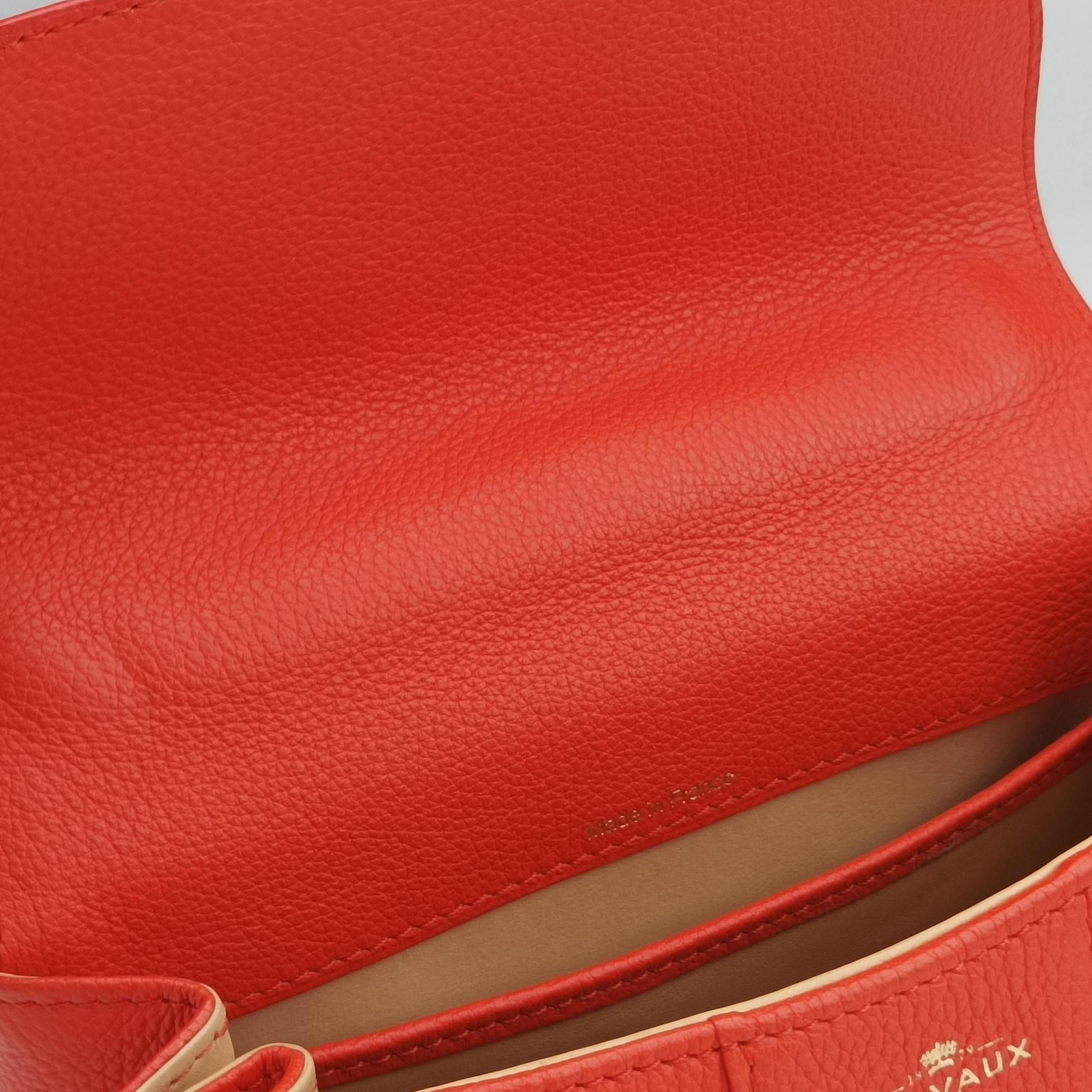 Secondhand Delvaux Brillant Mini Orange Leather  shoulderbag | stylenewstar