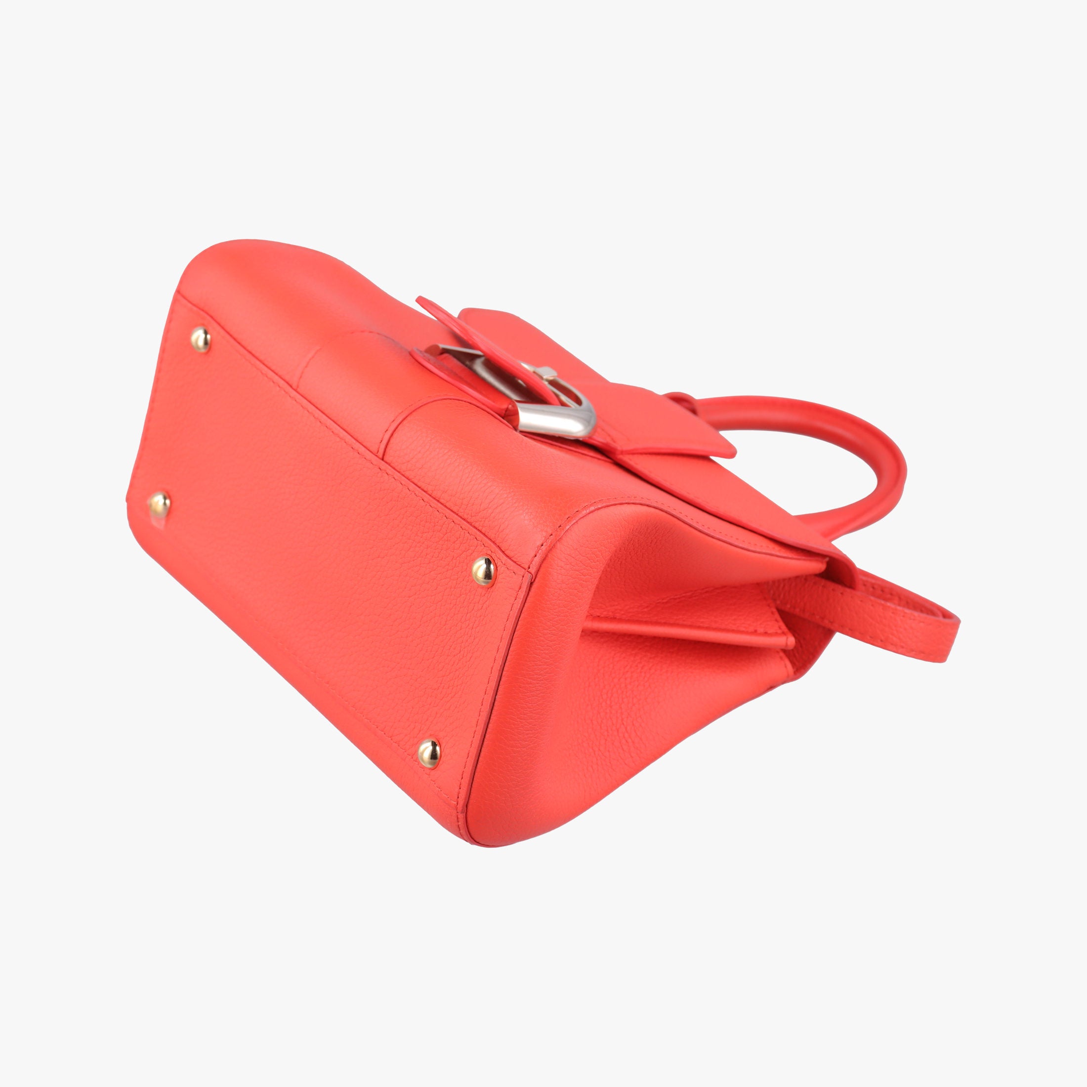 Secondhand Delvaux Brillant Mini Orange Leather  shoulderbag | stylenewstar