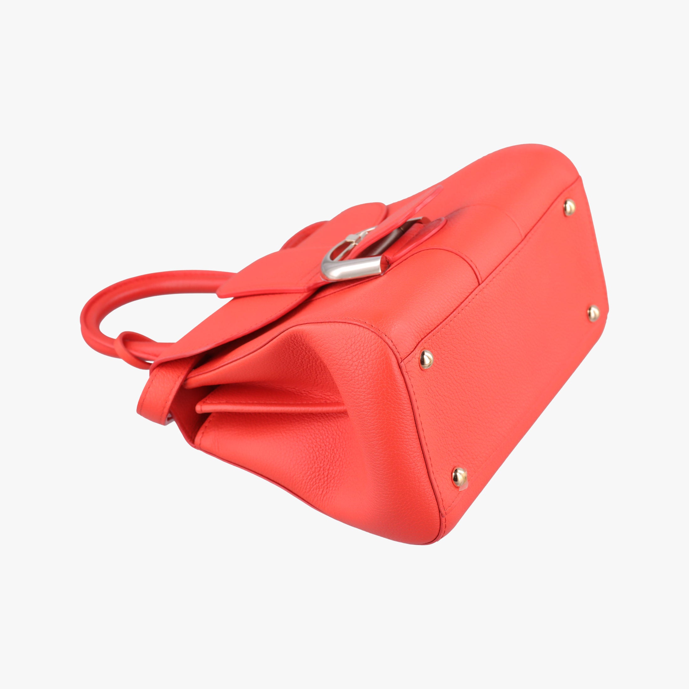 Secondhand Delvaux Brillant Mini Orange Leather  shoulderbag | stylenewstar