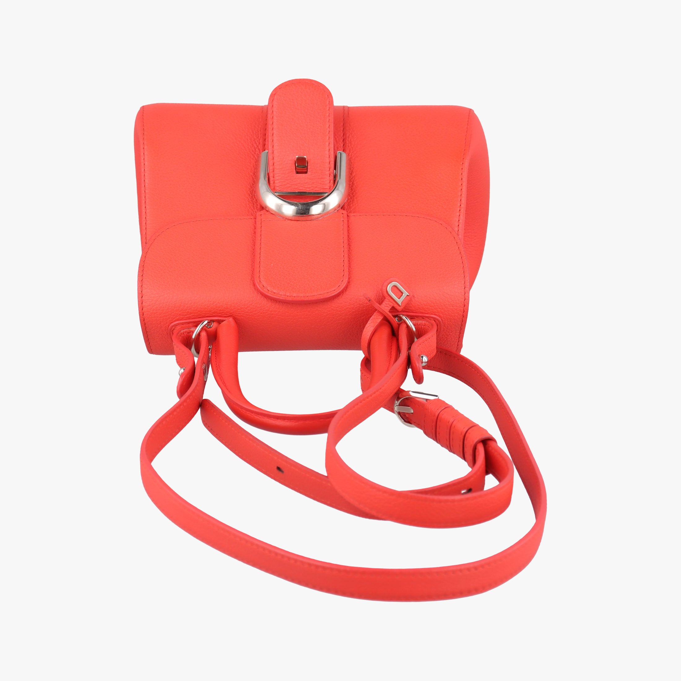 Secondhand Delvaux Brillant Mini Orange Leather  shoulderbag | stylenewstar