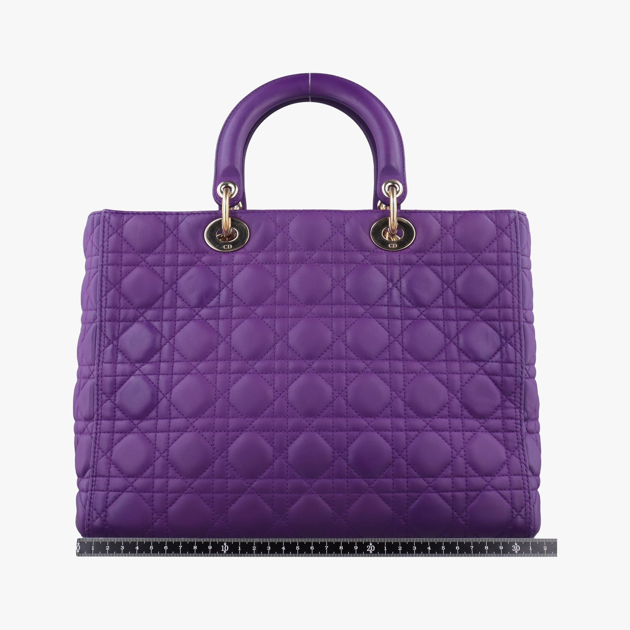 Secondhand Christian Dior Lady Dior Purple lambskin  handbag | stylenewstar