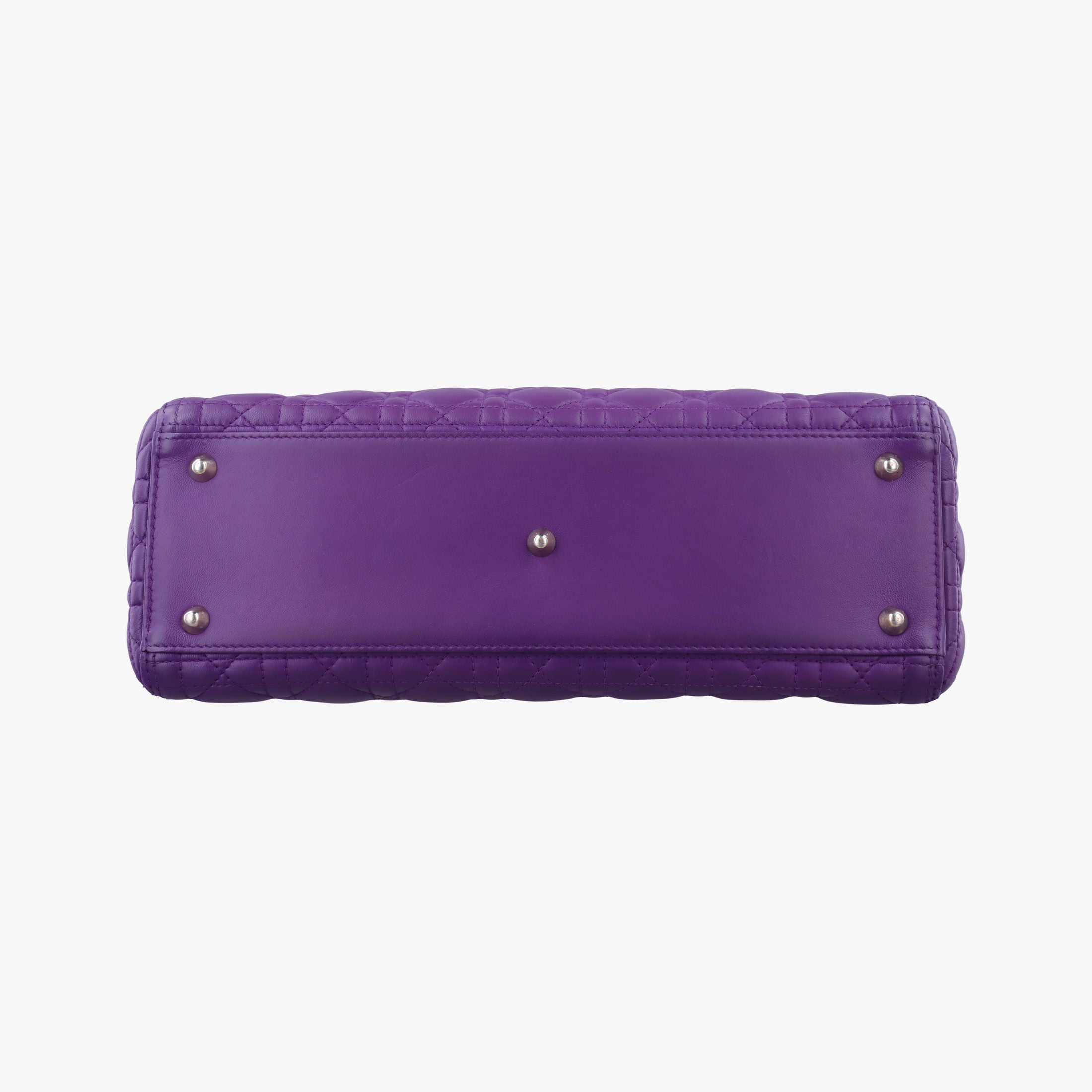 Secondhand Christian Dior Lady Dior Purple lambskin  handbag | stylenewstar