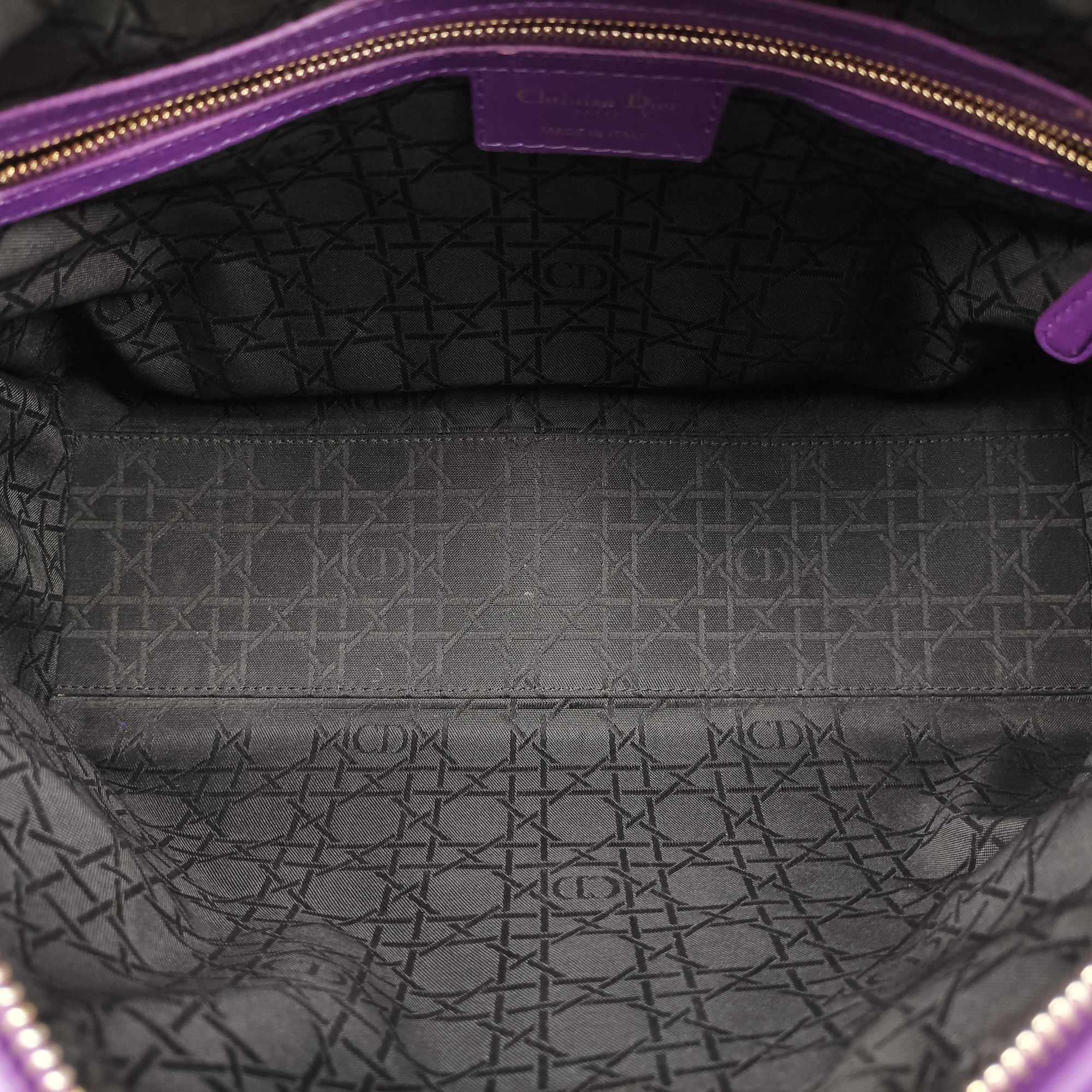 Secondhand Christian Dior Lady Dior Purple lambskin  handbag | stylenewstar