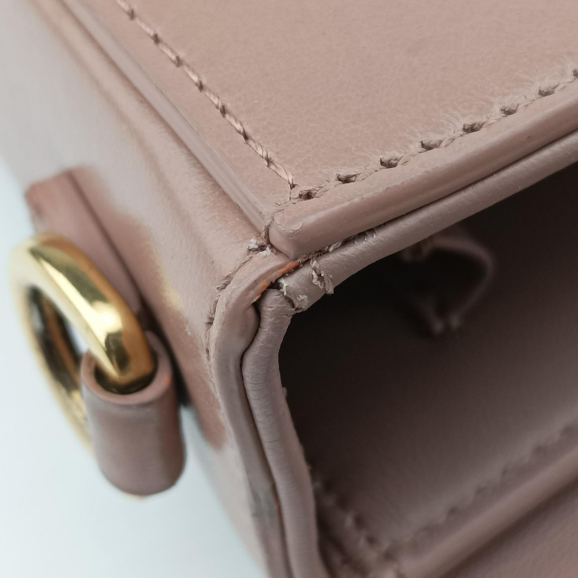 Pre-owned Christian Dior 30 MONTAIGNE Pink Leather  shoulderbag | stylenewstar