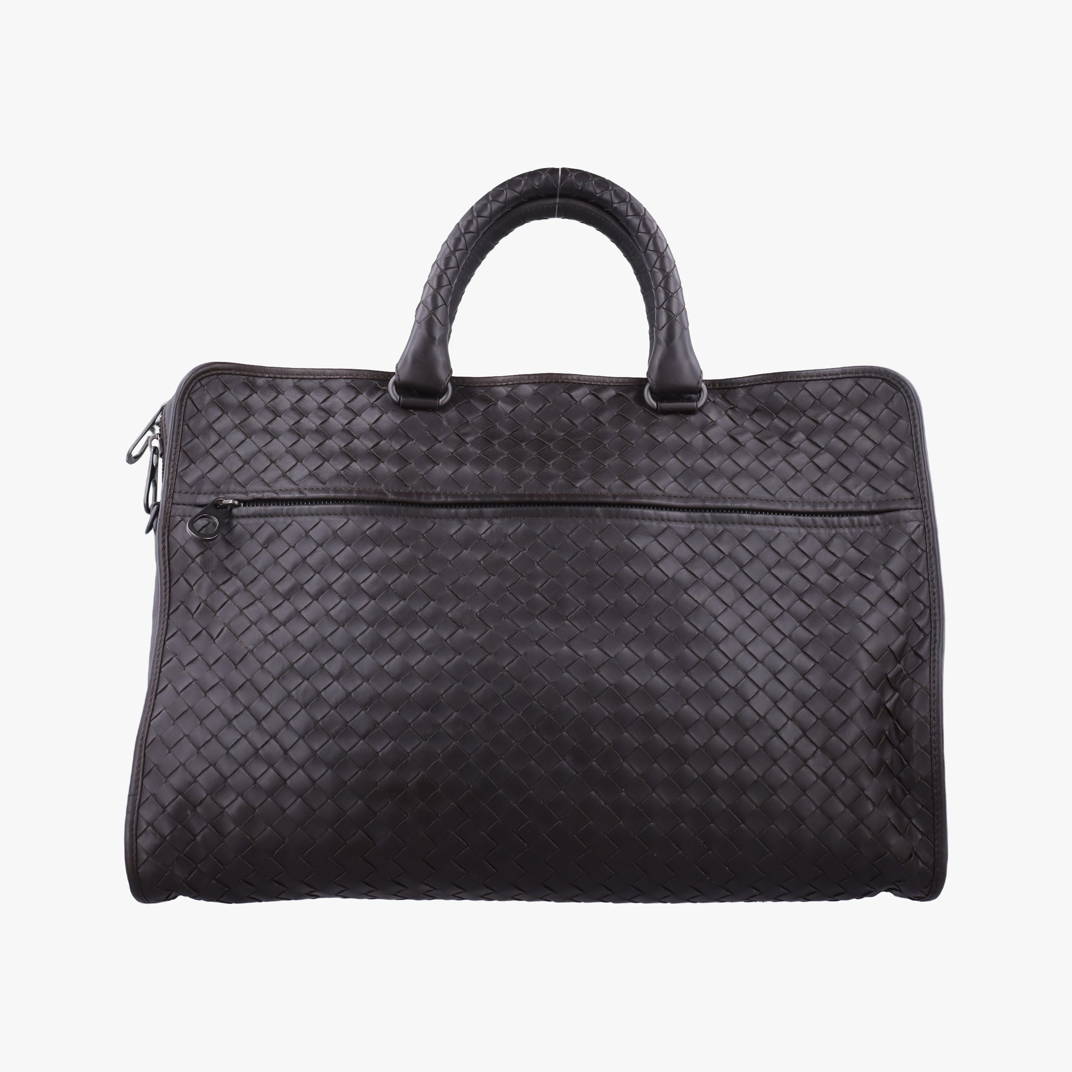 Pre-owned Bottega Veneta Intrecciato Brown lambskin  handbag | stylenewstar