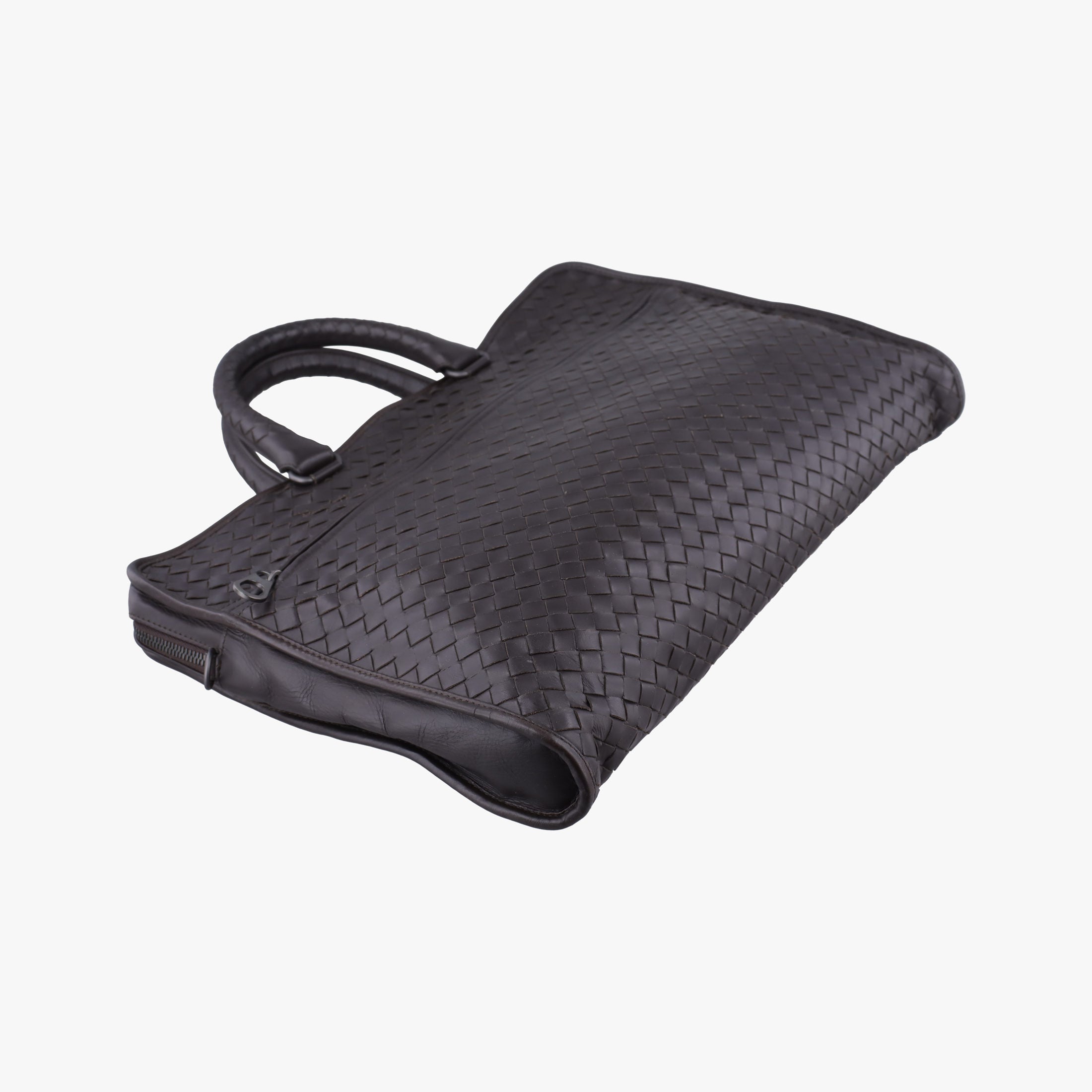 Pre-owned Bottega Veneta Intrecciato Brown lambskin  handbag | stylenewstar