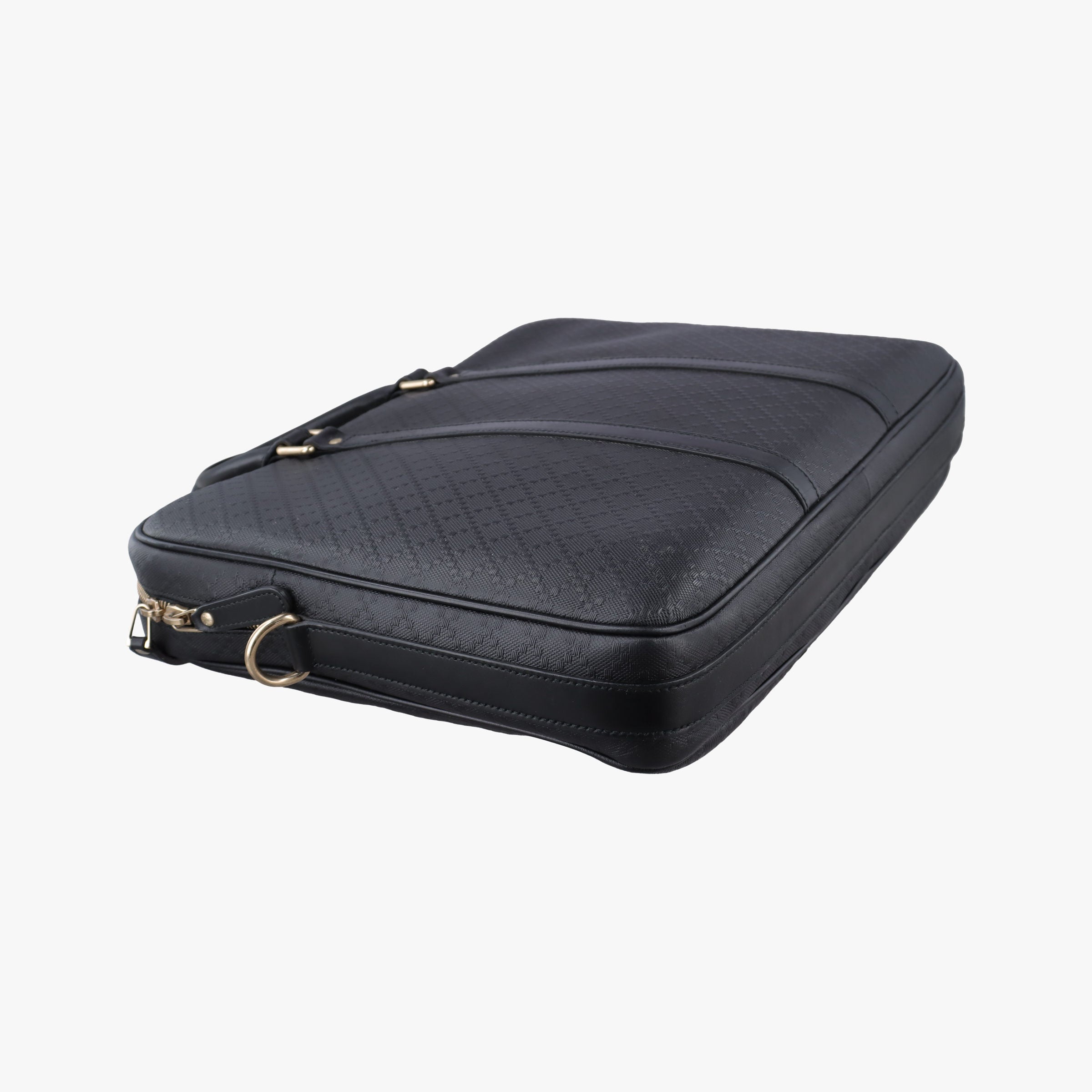 Pre-owned Gucci Diamante Black Leather 208463 handbag | stylenewstar