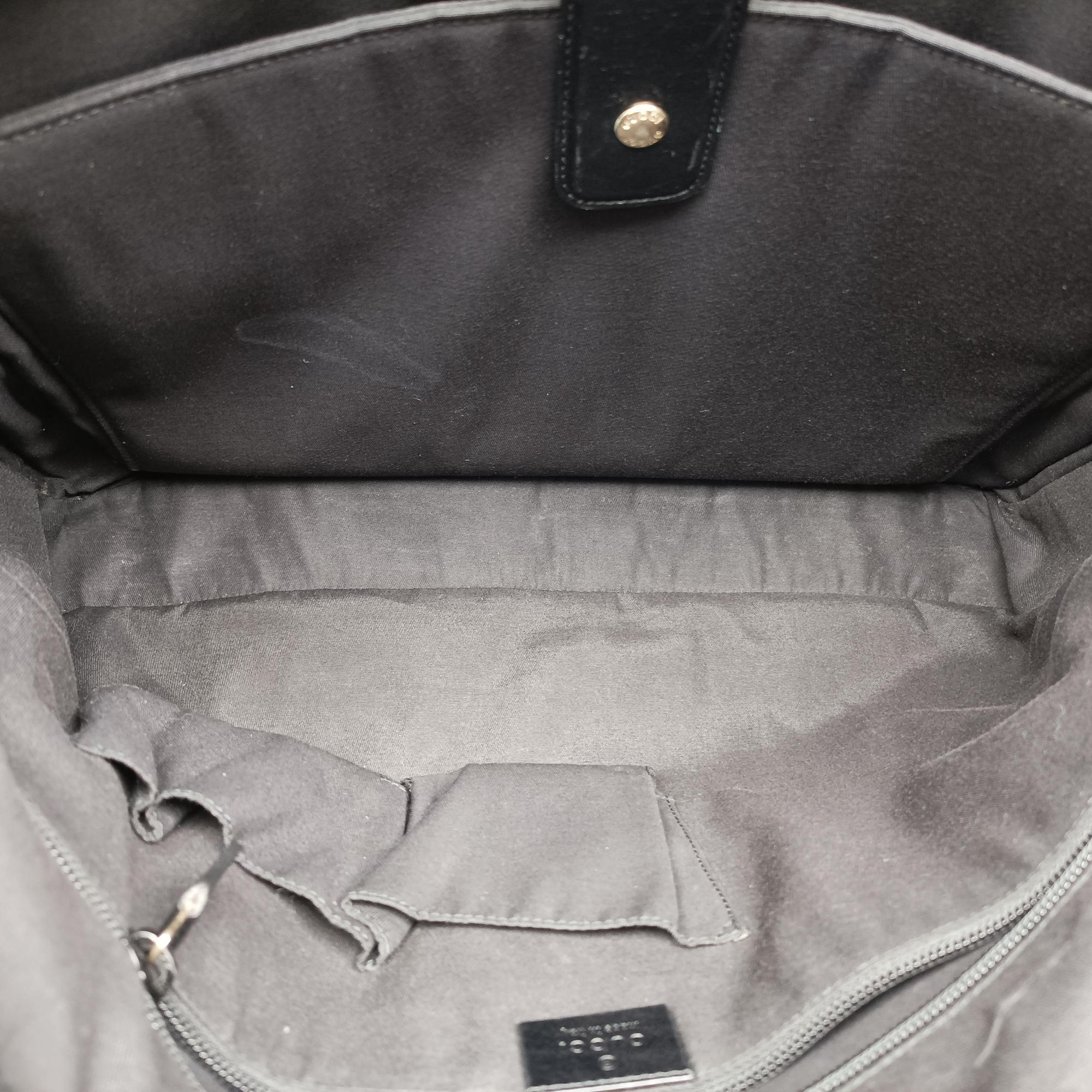 Pre-owned Gucci Diamante Black Leather 208463 handbag | stylenewstar