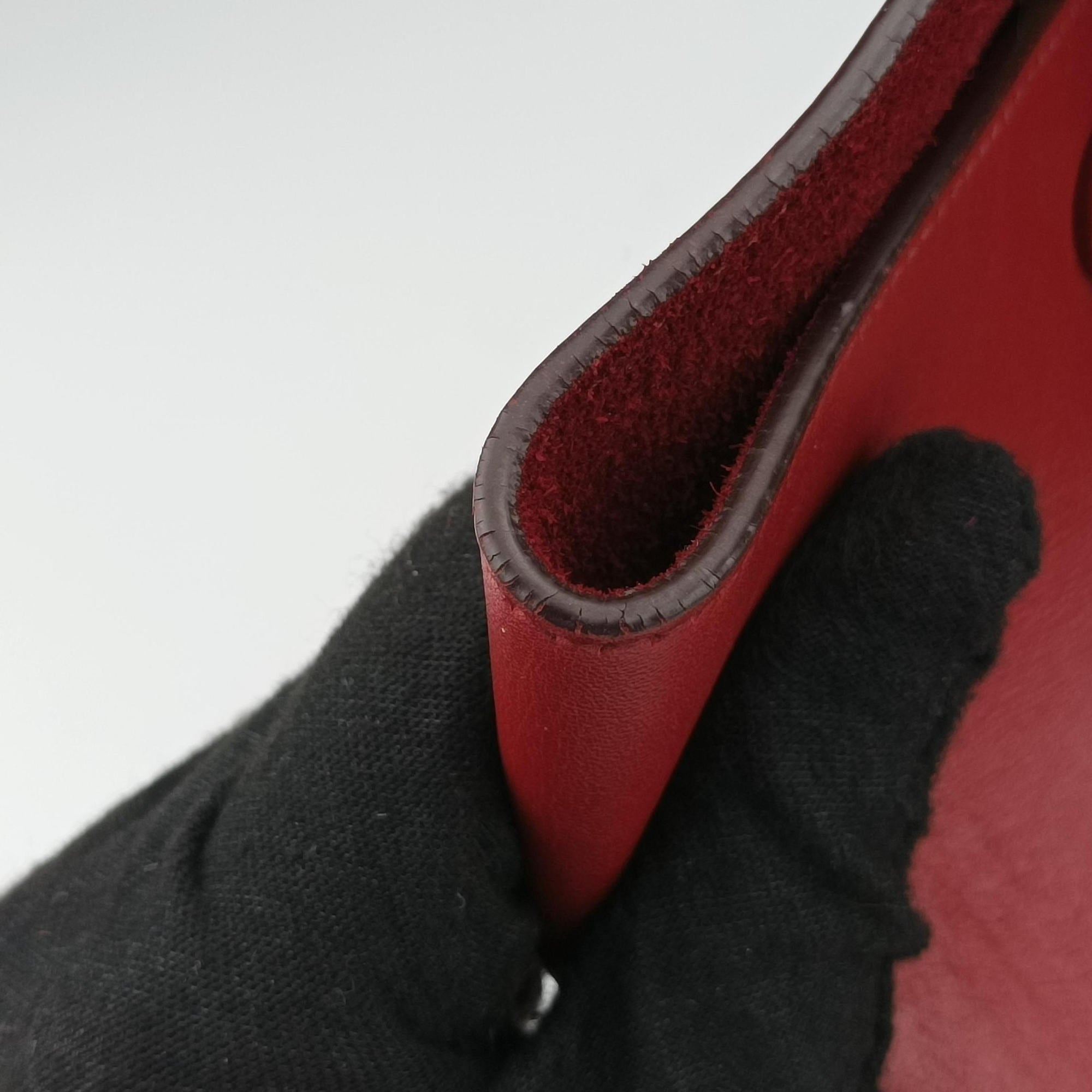 Pre-owned Celine Trapeze Red Leather  shoulderbag | stylenewstar