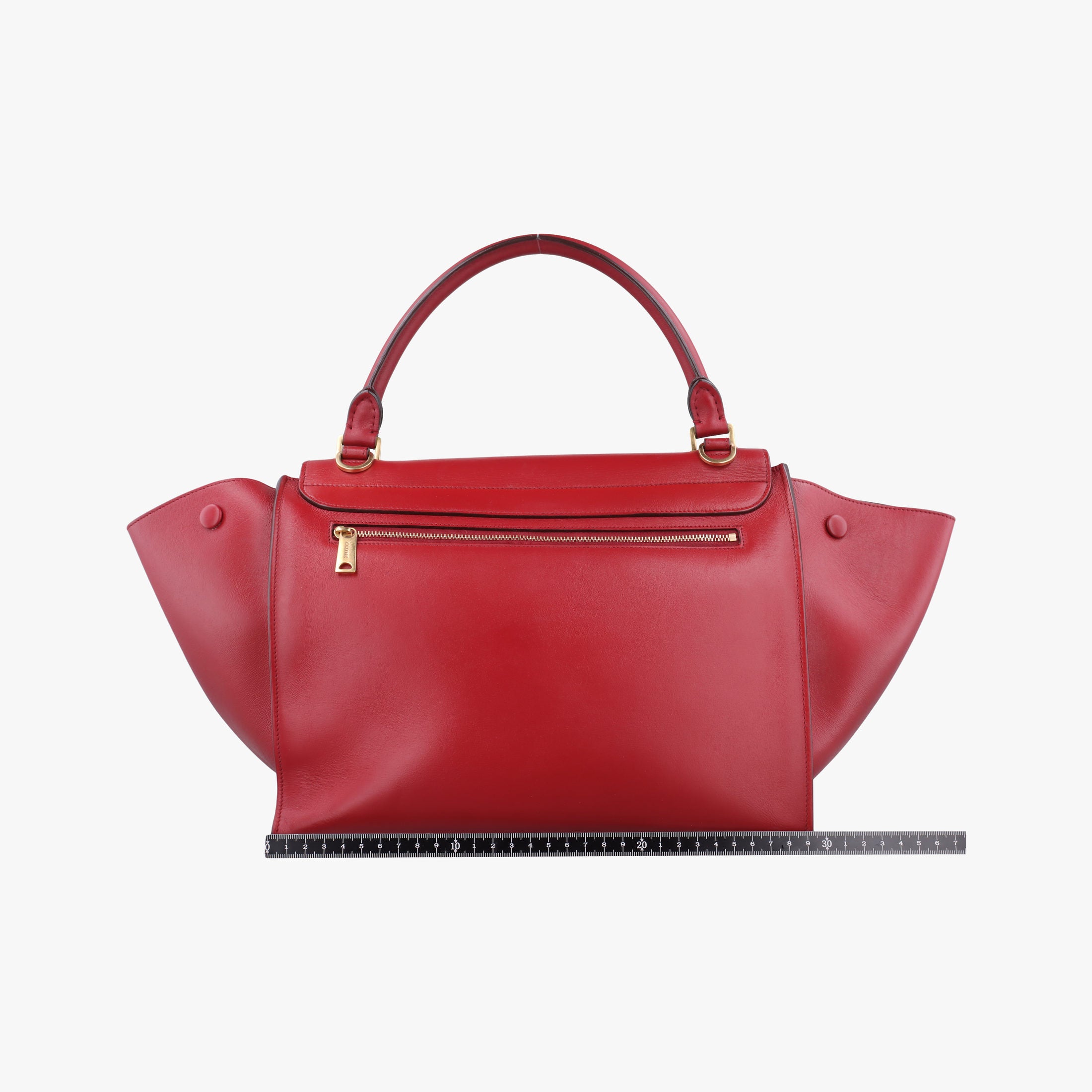 Pre-owned Celine Trapeze Red Leather  shoulderbag | stylenewstar