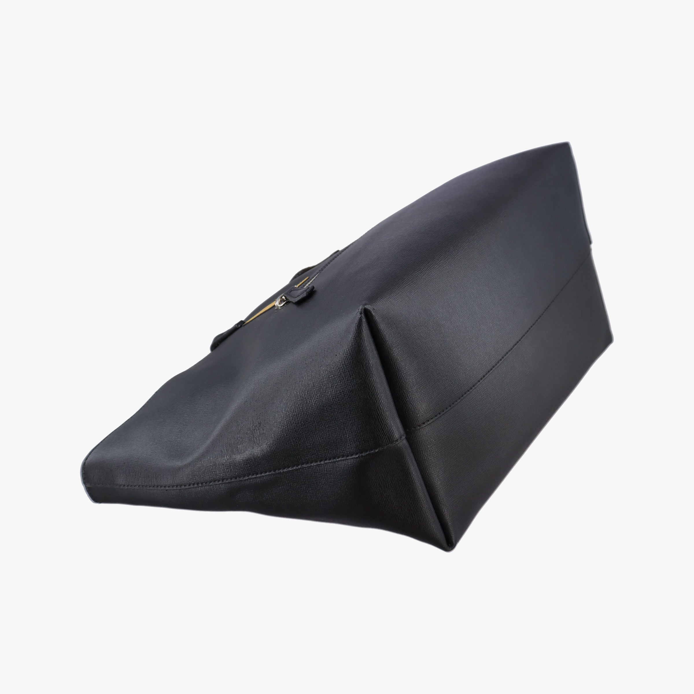Vintage Fendi Hollow Tote Black Leather 8BH185 shoulderbag | stylenewstar