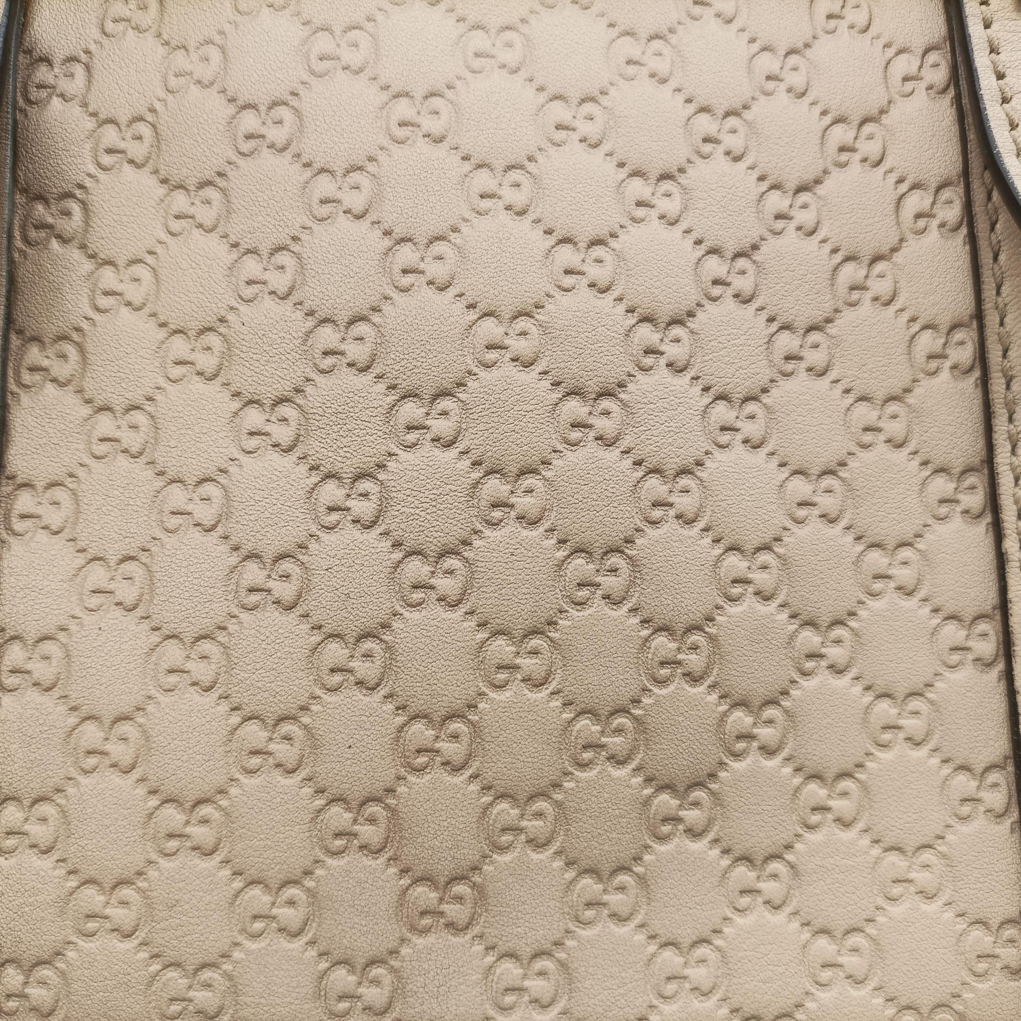Pre-owned Gucci Microguccissima Beige Leather 309617 shoulderbag | stylenewstar