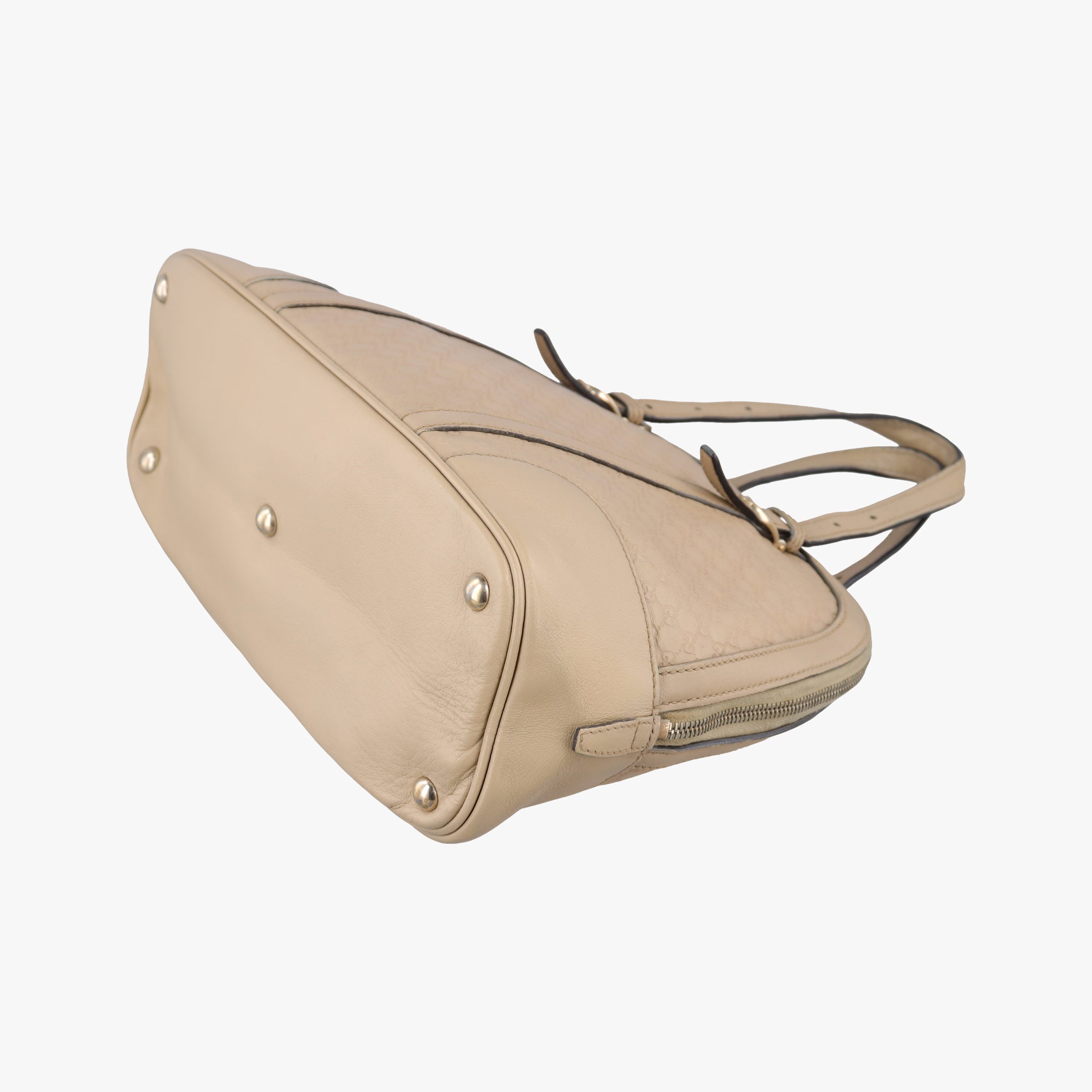 Pre-owned Gucci Microguccissima Beige Leather 309617 shoulderbag | stylenewstar