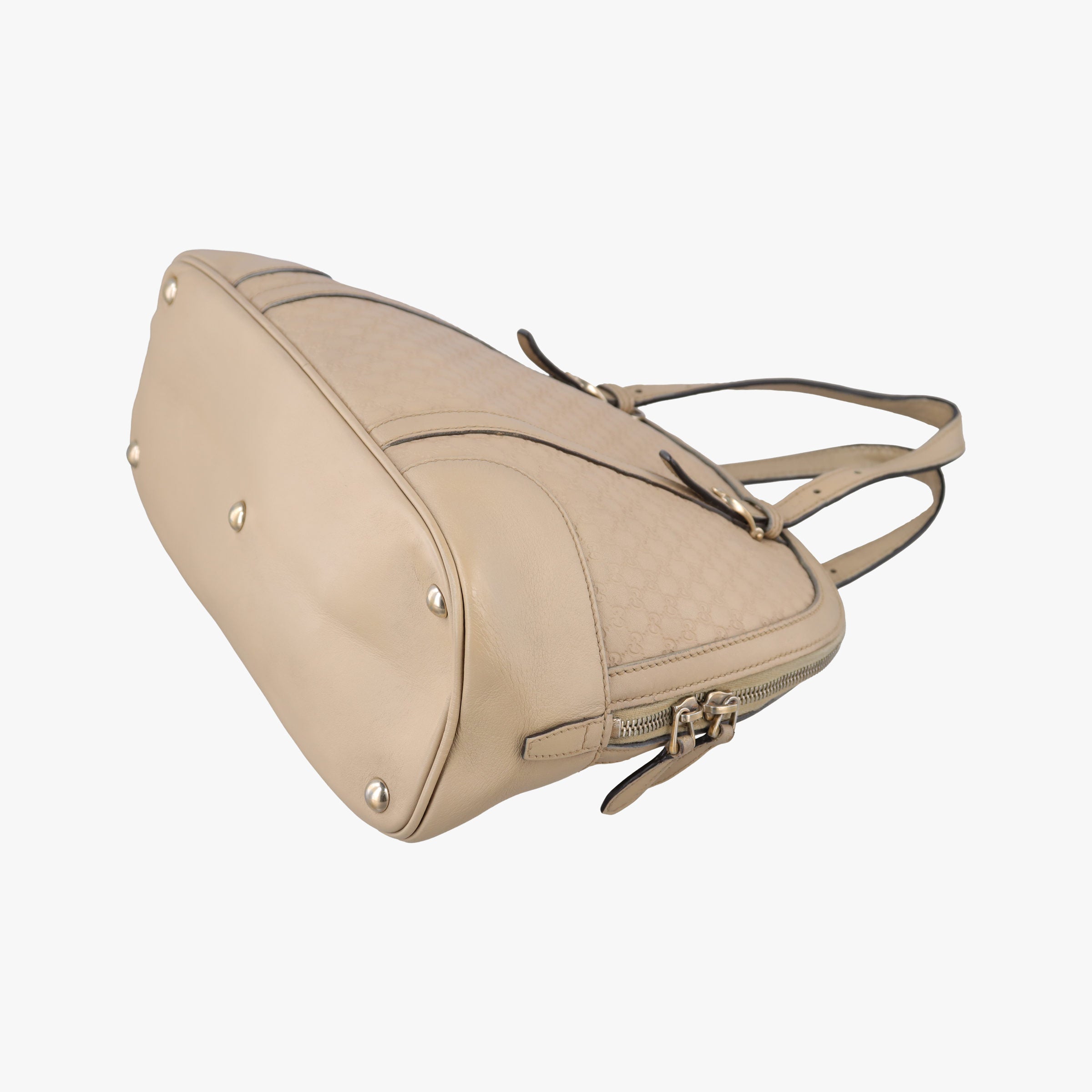 Pre-owned Gucci Microguccissima Beige Leather 309617 shoulderbag | stylenewstar