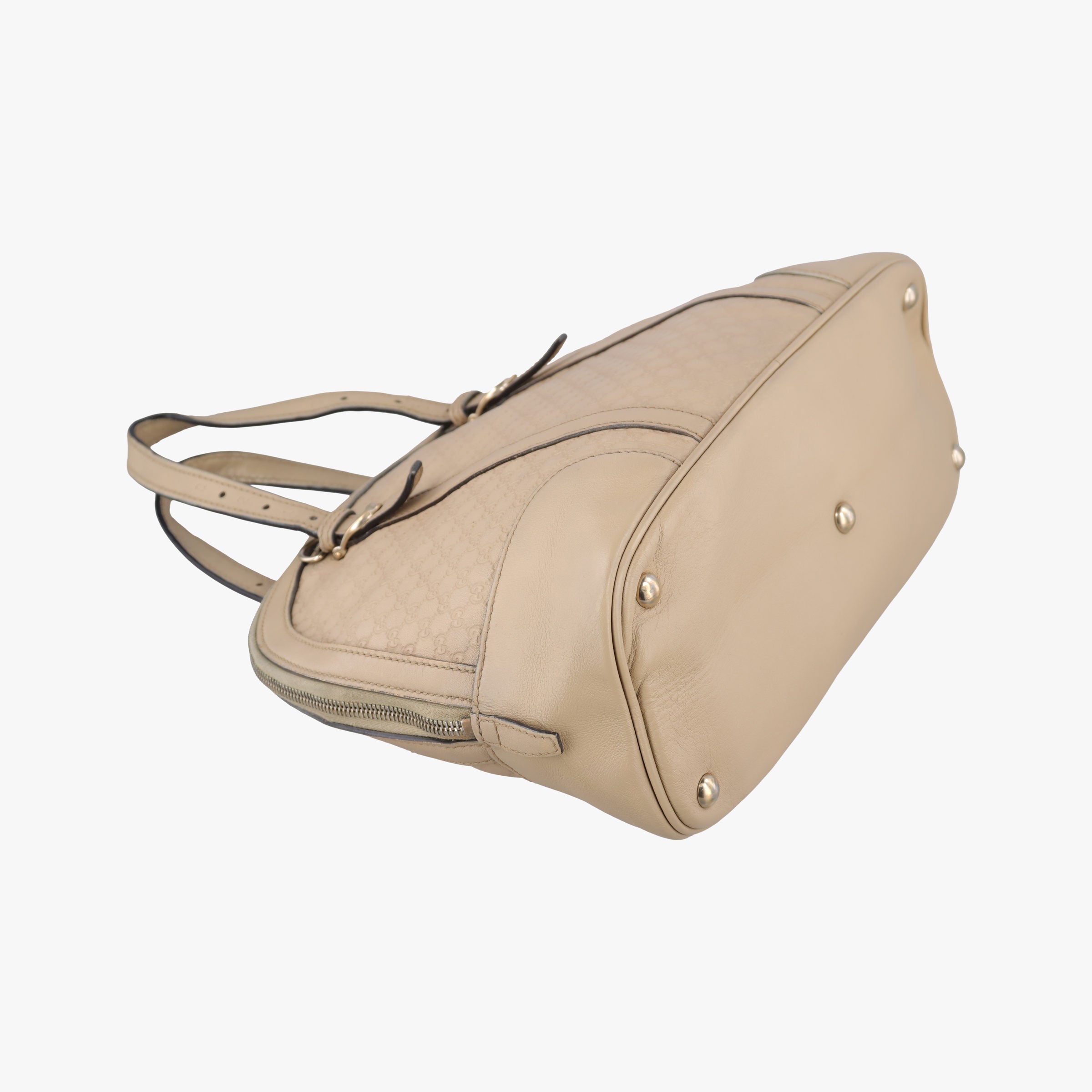 Pre-owned Gucci Microguccissima Beige Leather 309617 shoulderbag | stylenewstar