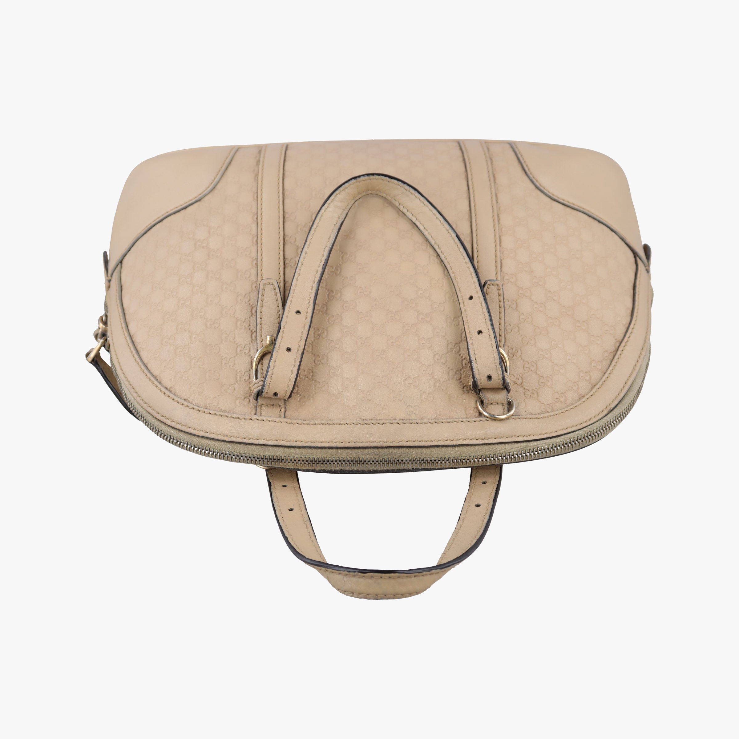 Pre-owned Gucci Microguccissima Beige Leather 309617 shoulderbag | stylenewstar