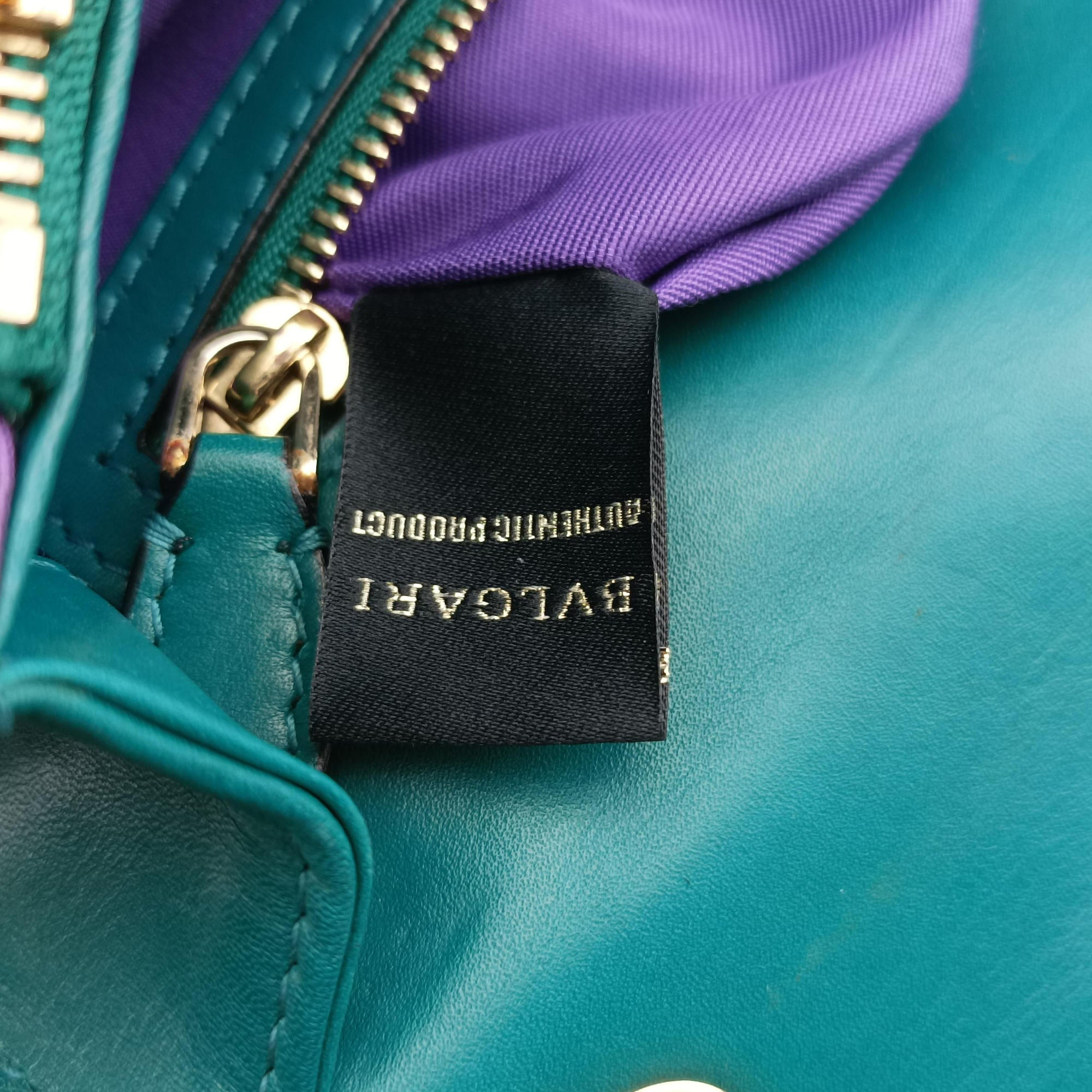Pre-owned Bvlgari SERPENTI FOREVER Green leather  shoulderbag | stylenewstar