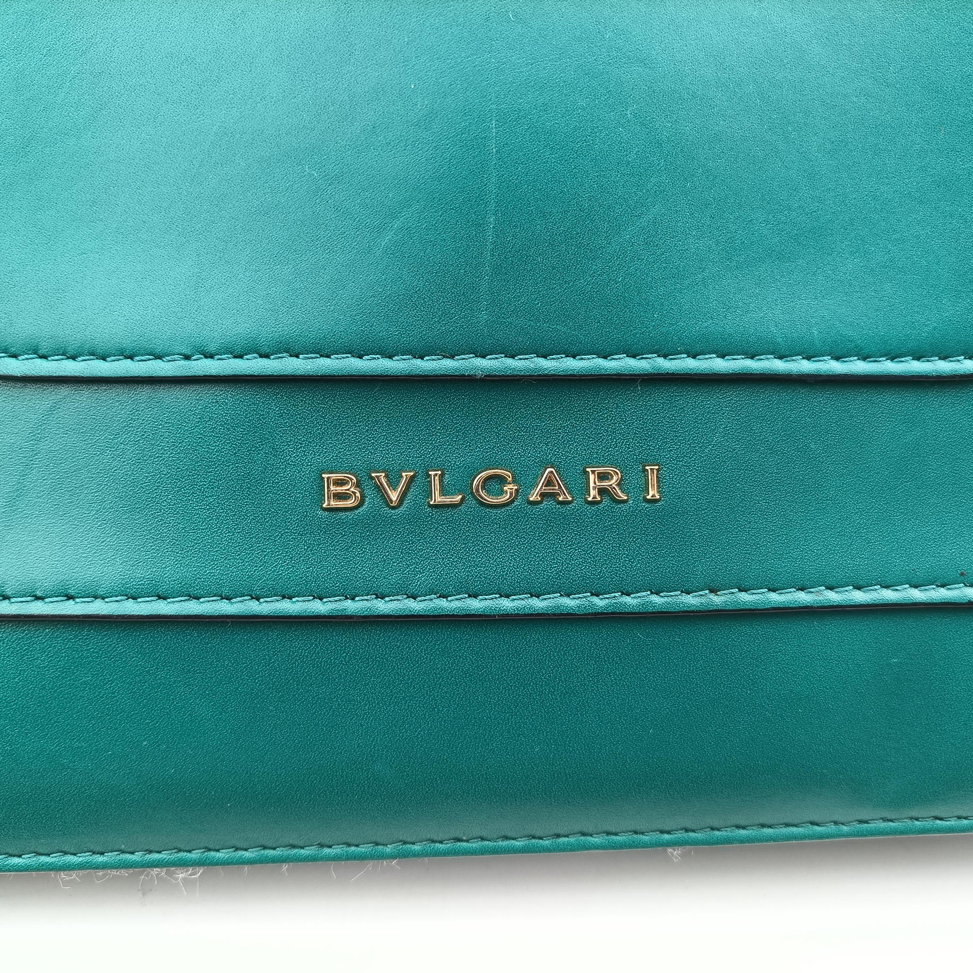Pre-owned Bvlgari SERPENTI FOREVER Green leather  shoulderbag | stylenewstar