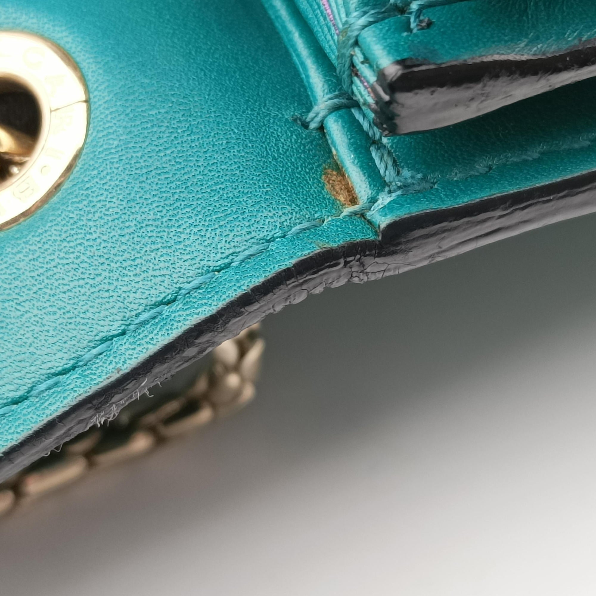 Pre-owned Bvlgari SERPENTI FOREVER Green leather  shoulderbag | stylenewstar