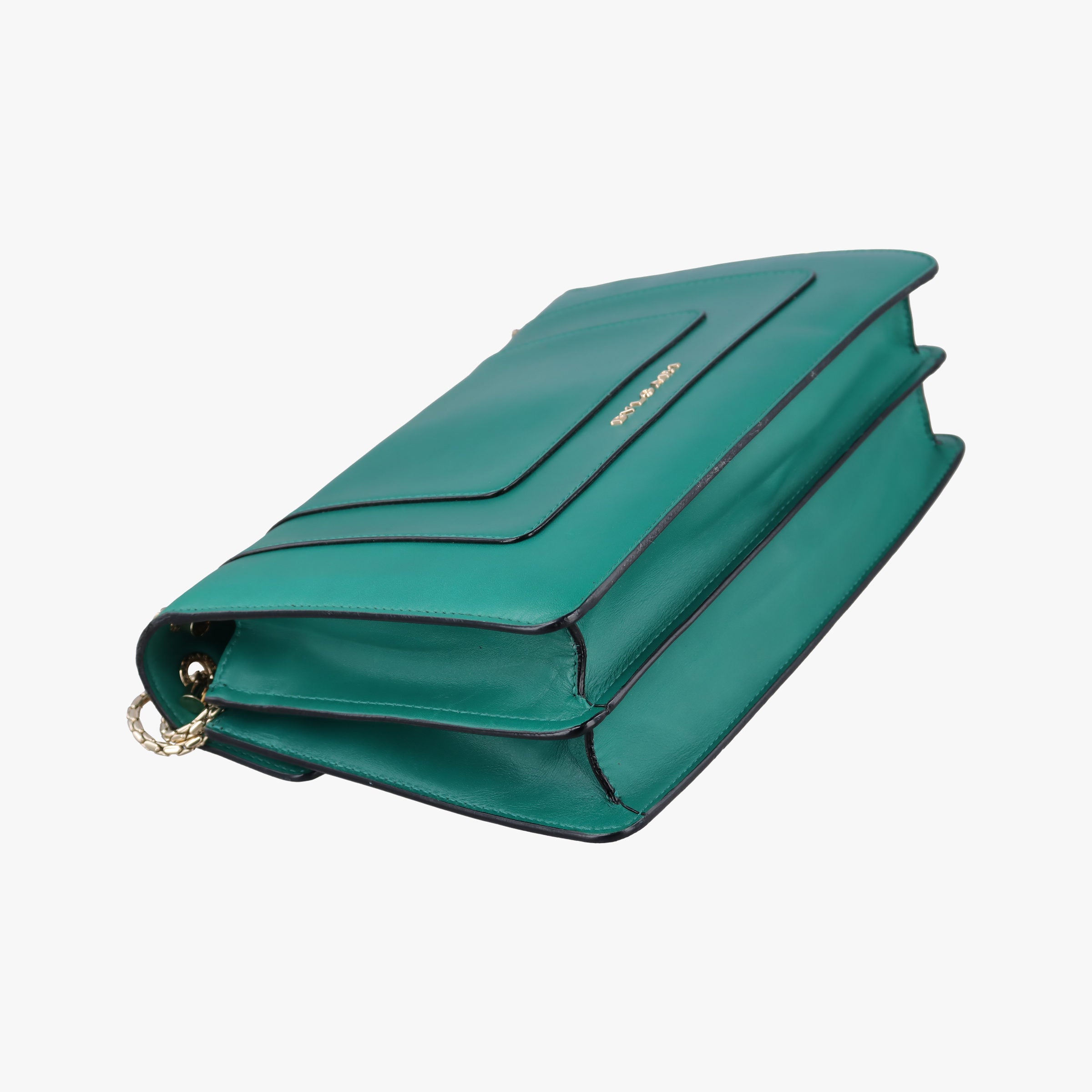 Pre-owned Bvlgari SERPENTI FOREVER Green leather  shoulderbag | stylenewstar