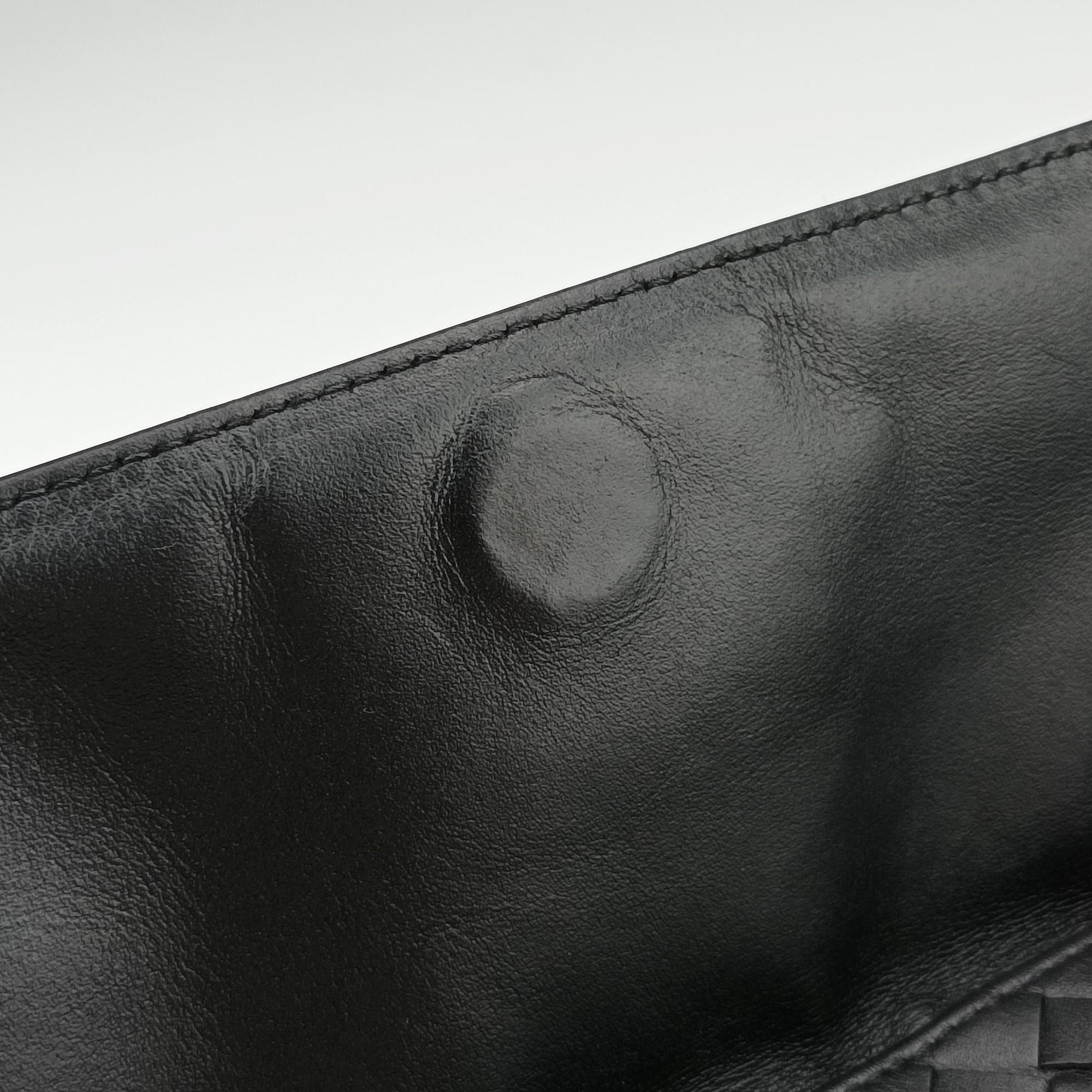 Vintage Bottega Veneta Intrecciato Black lambskin  shoulderbag | stylenewstar