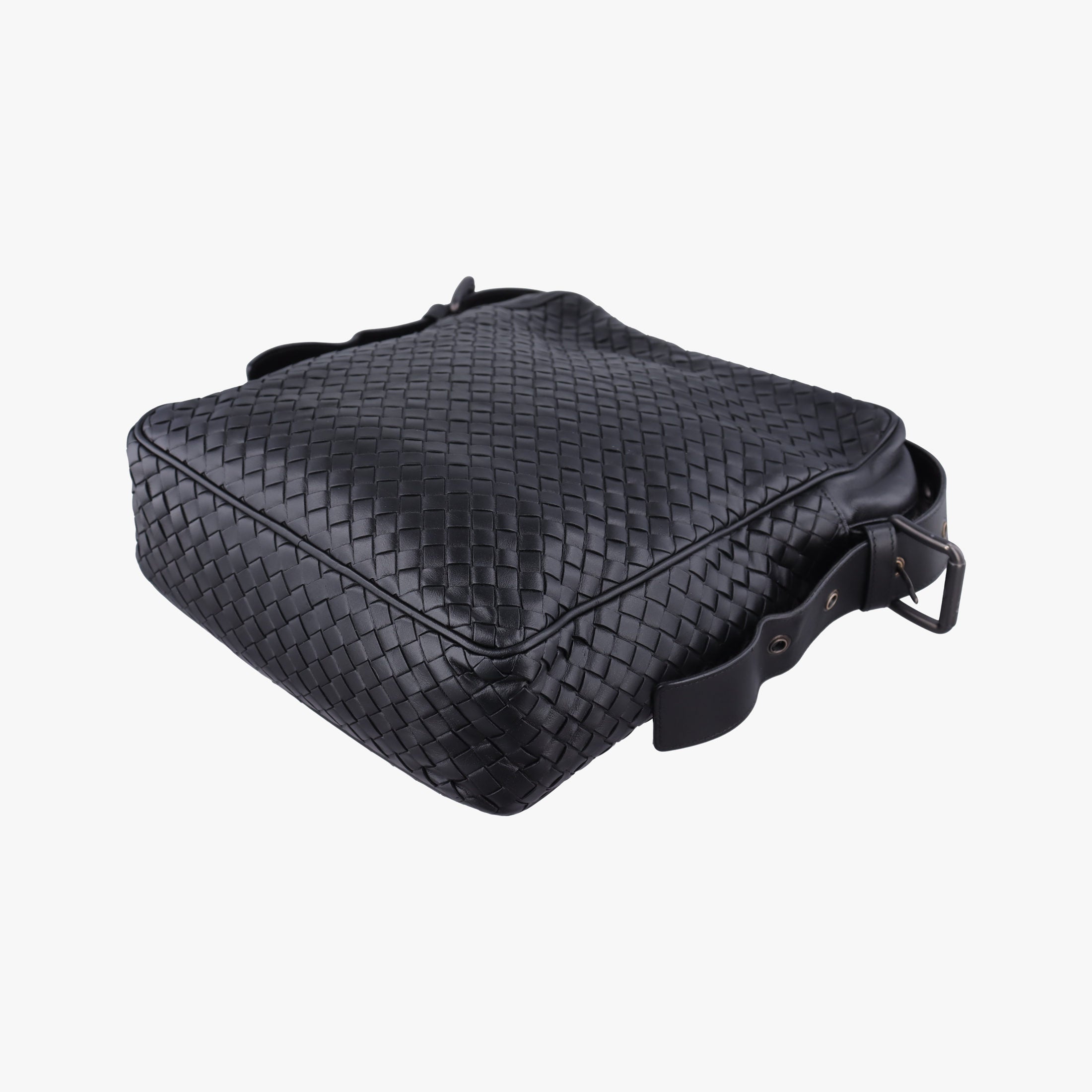 Vintage Bottega Veneta Intrecciato Black lambskin  shoulderbag | stylenewstar