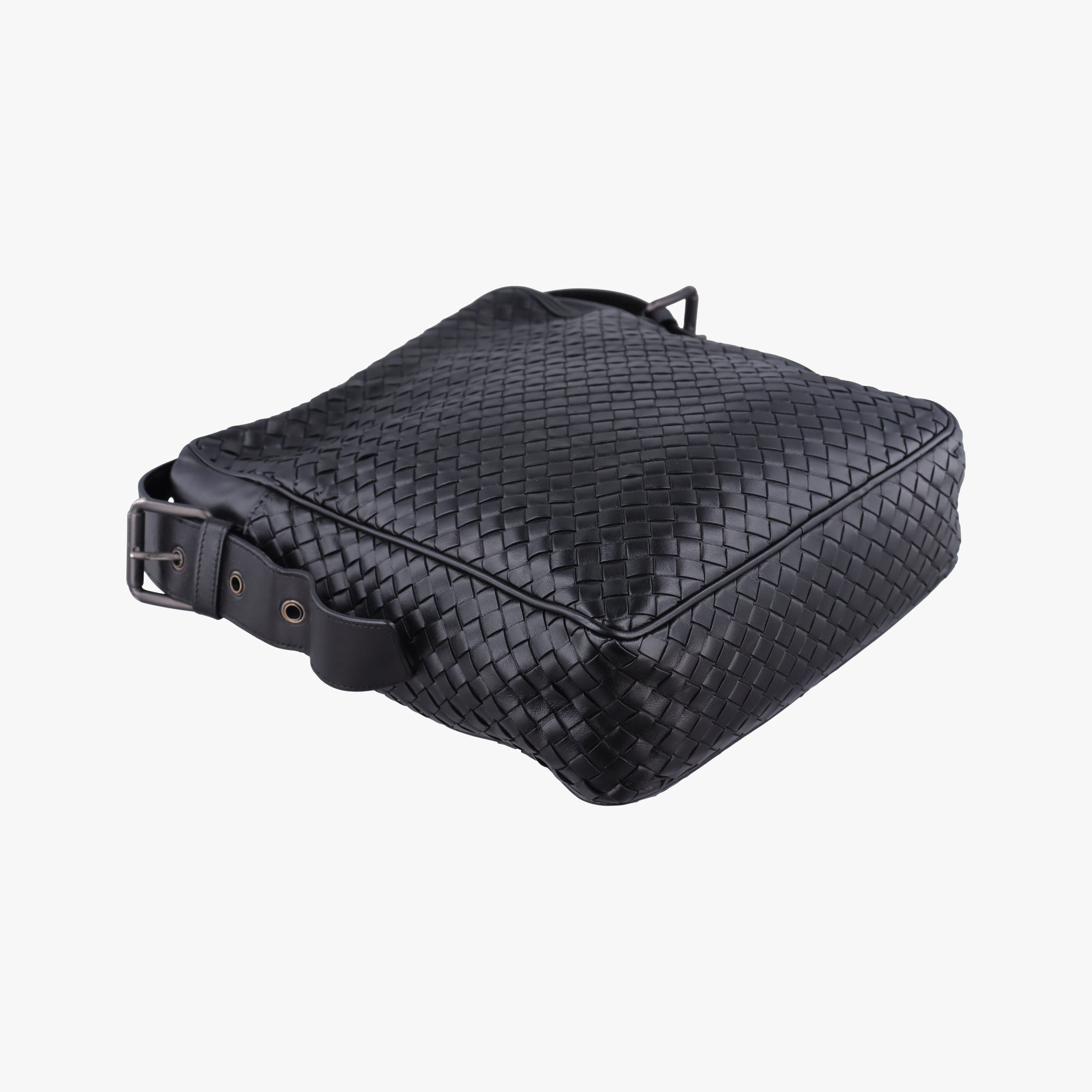 Vintage Bottega Veneta Intrecciato Black lambskin  shoulderbag | stylenewstar